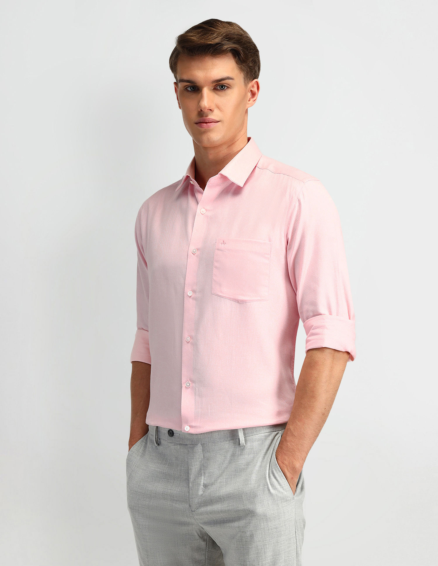 Arrow Textured Cotton Shirt