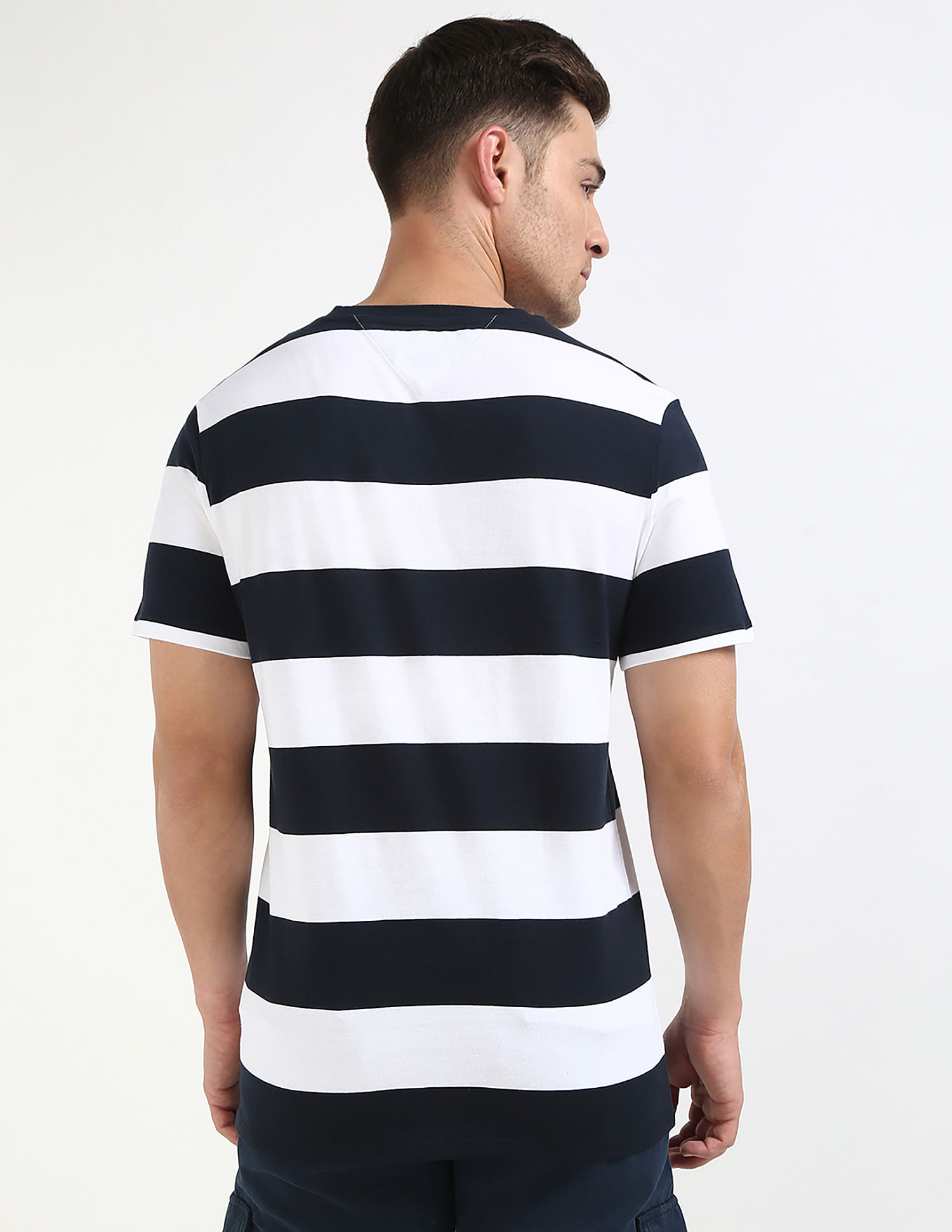 Tommy Hilfiger Striped Regular-Fit Cotton T-Shirt