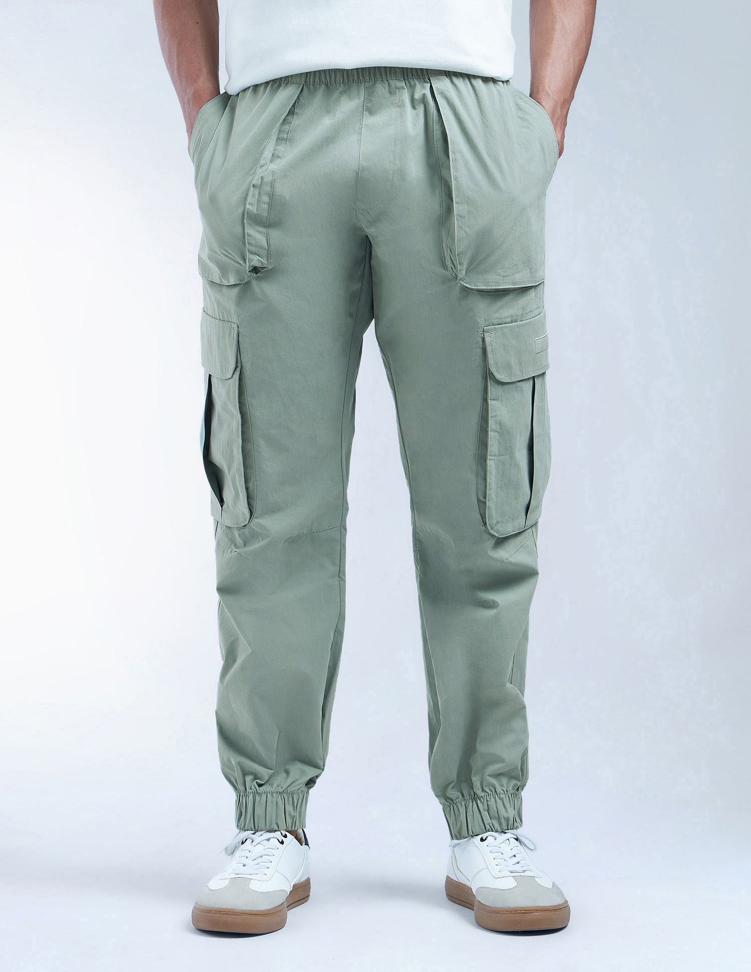Flying Machine Solid Relaxed Fit Joggers