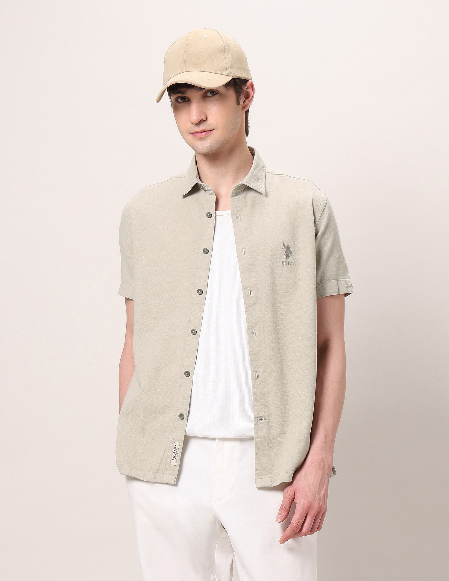 U.S. Polo Assn. Denim Co. Pure Cotton Dobby Shirt