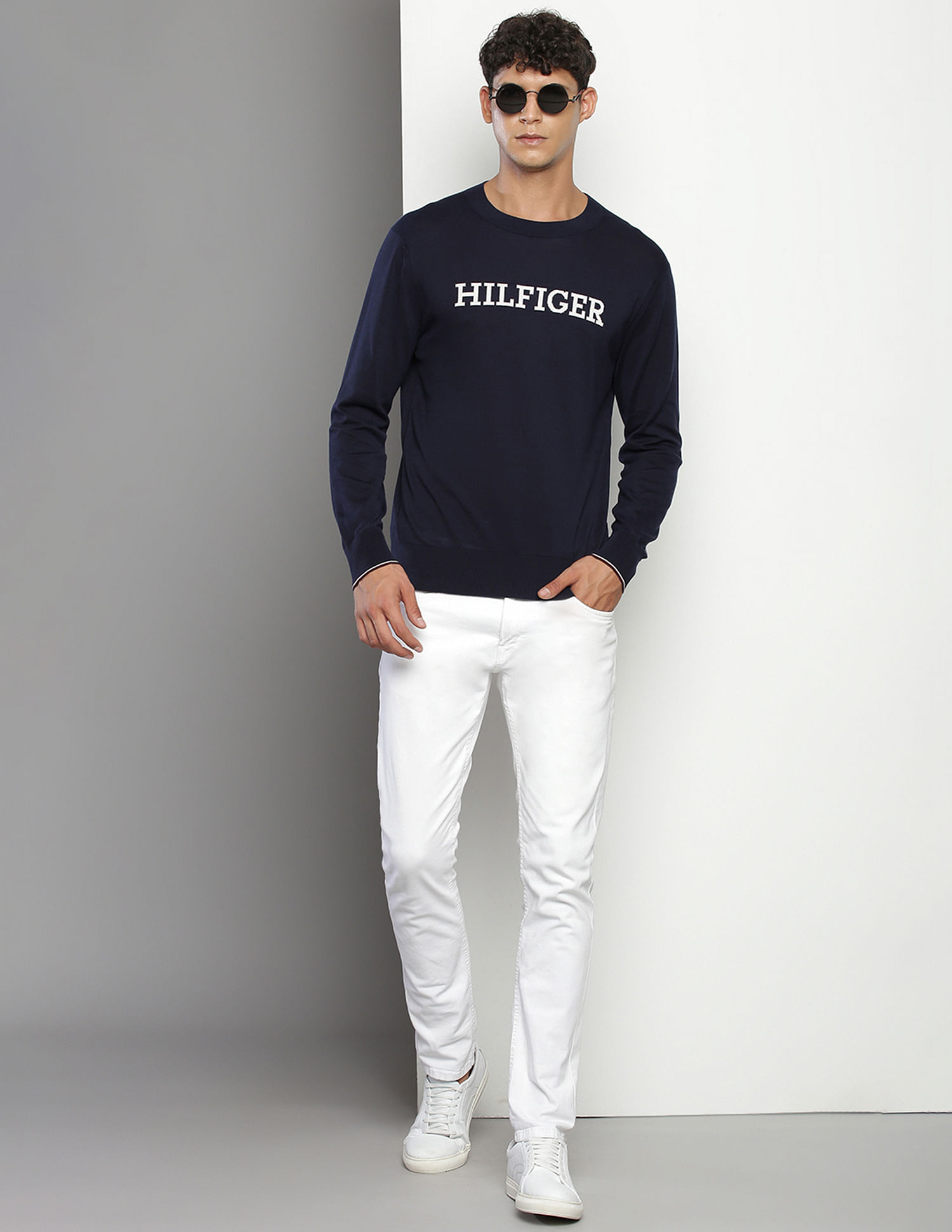 Tommy Hilfiger Crew Neck Cotton Sweater