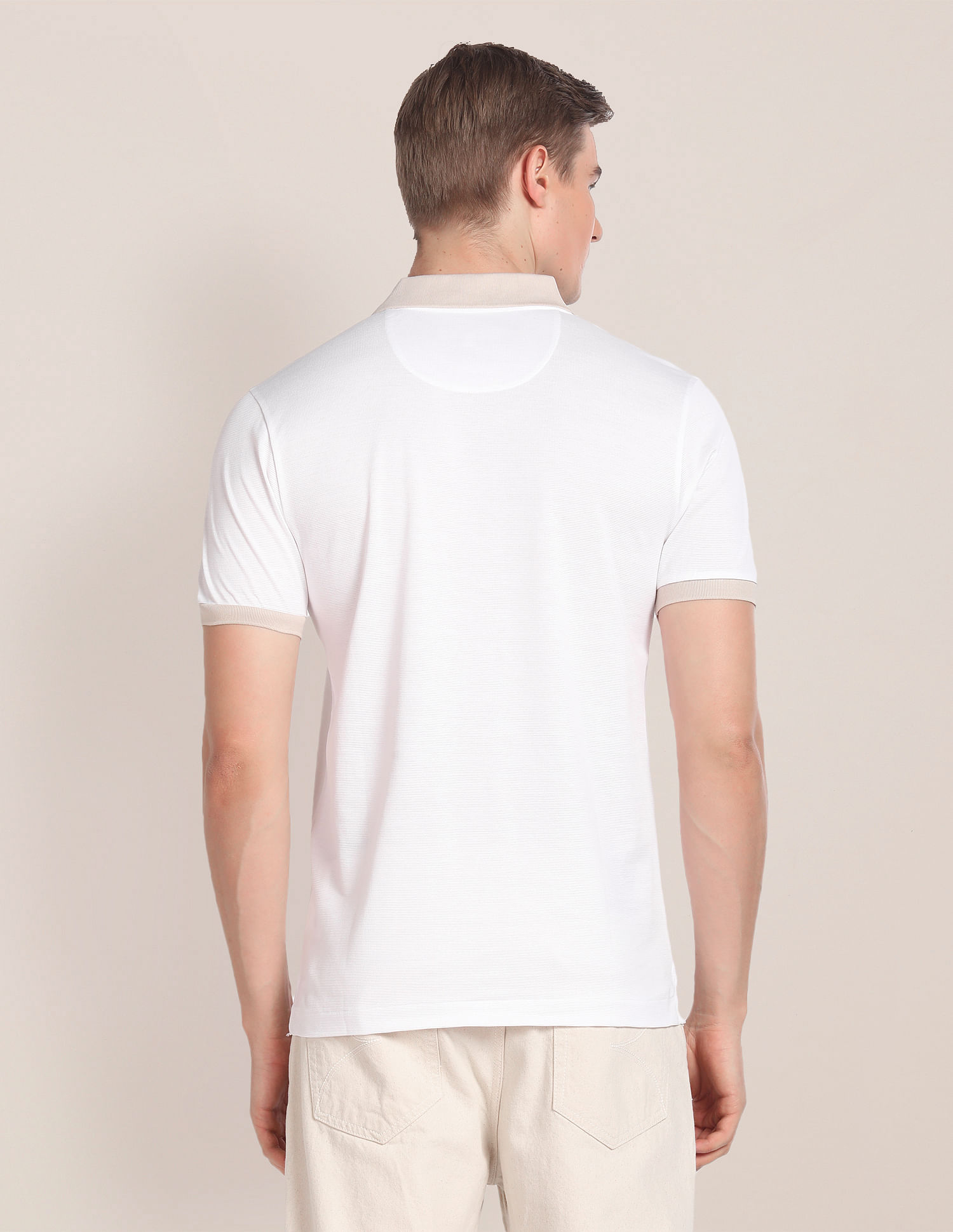U.S. Polo Assn. Contrast Collar Solid Polo Shirt