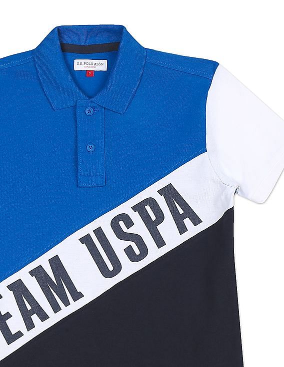 U.S. Polo Assn. Kids Boys Short Sleeve Printed Polo Shirt