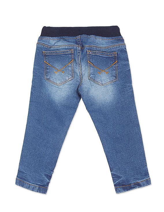 U.S. Polo Assn. Kids Elasticized Waist Slim Fit Jeans