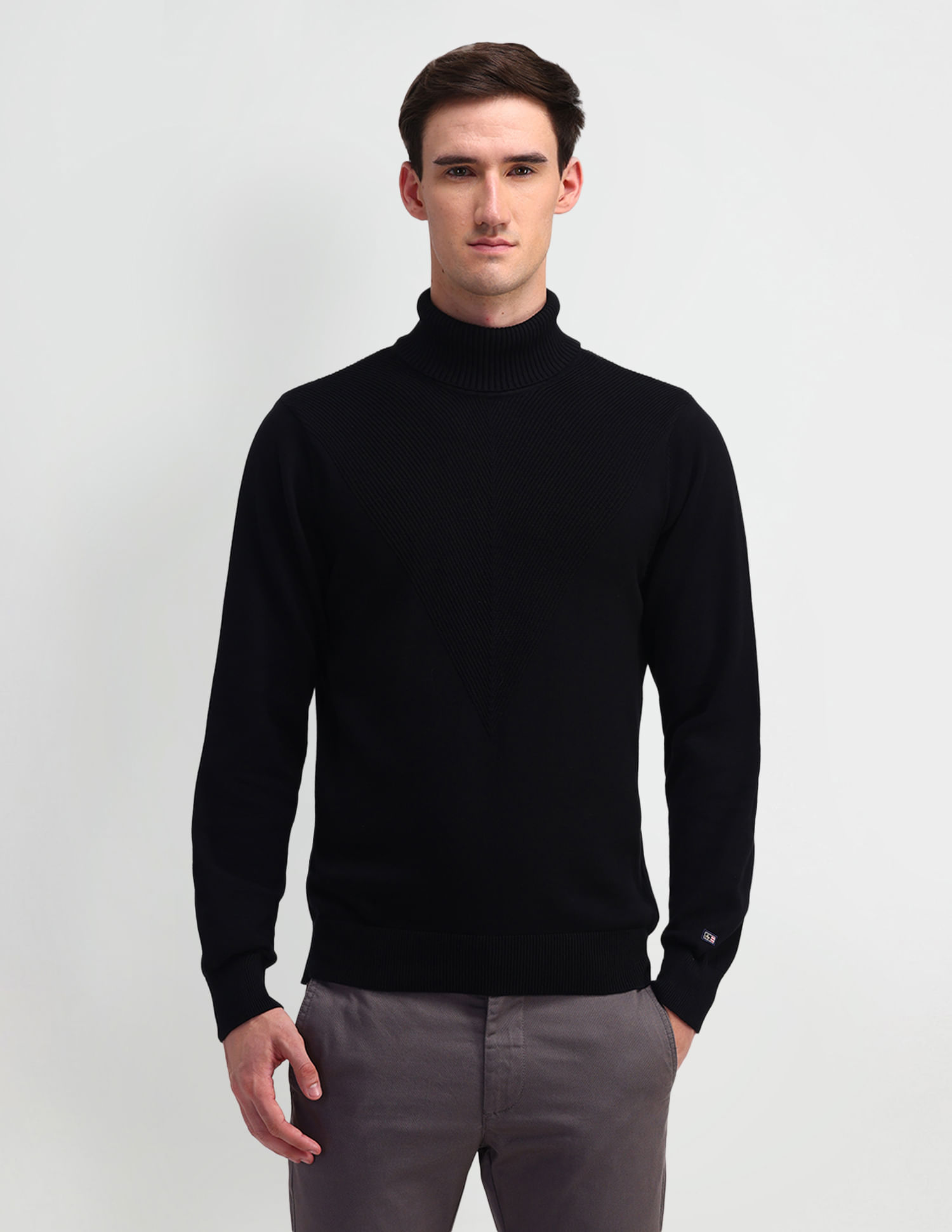 Buy Arrow Sport Turtleneck Textured Sweater - NNNOW.com