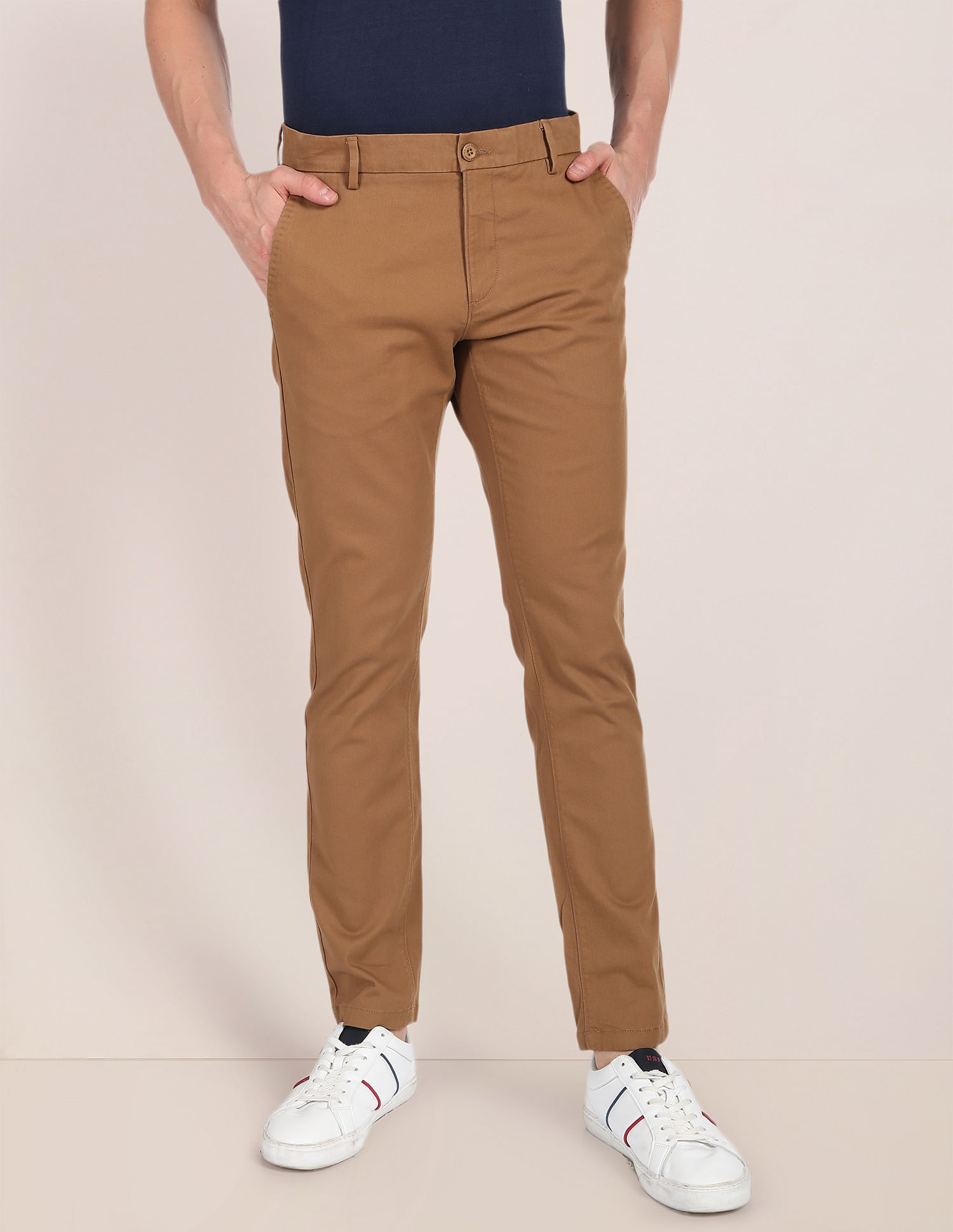 U.S.Polo Assn. Men Casual Wear Beige Trouser | Beige | 158601