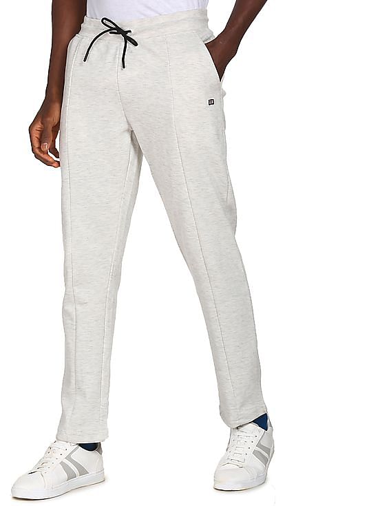 Grey Track Pant for Men - Solid & 100% Cotton Regular Fit | JadeBlue