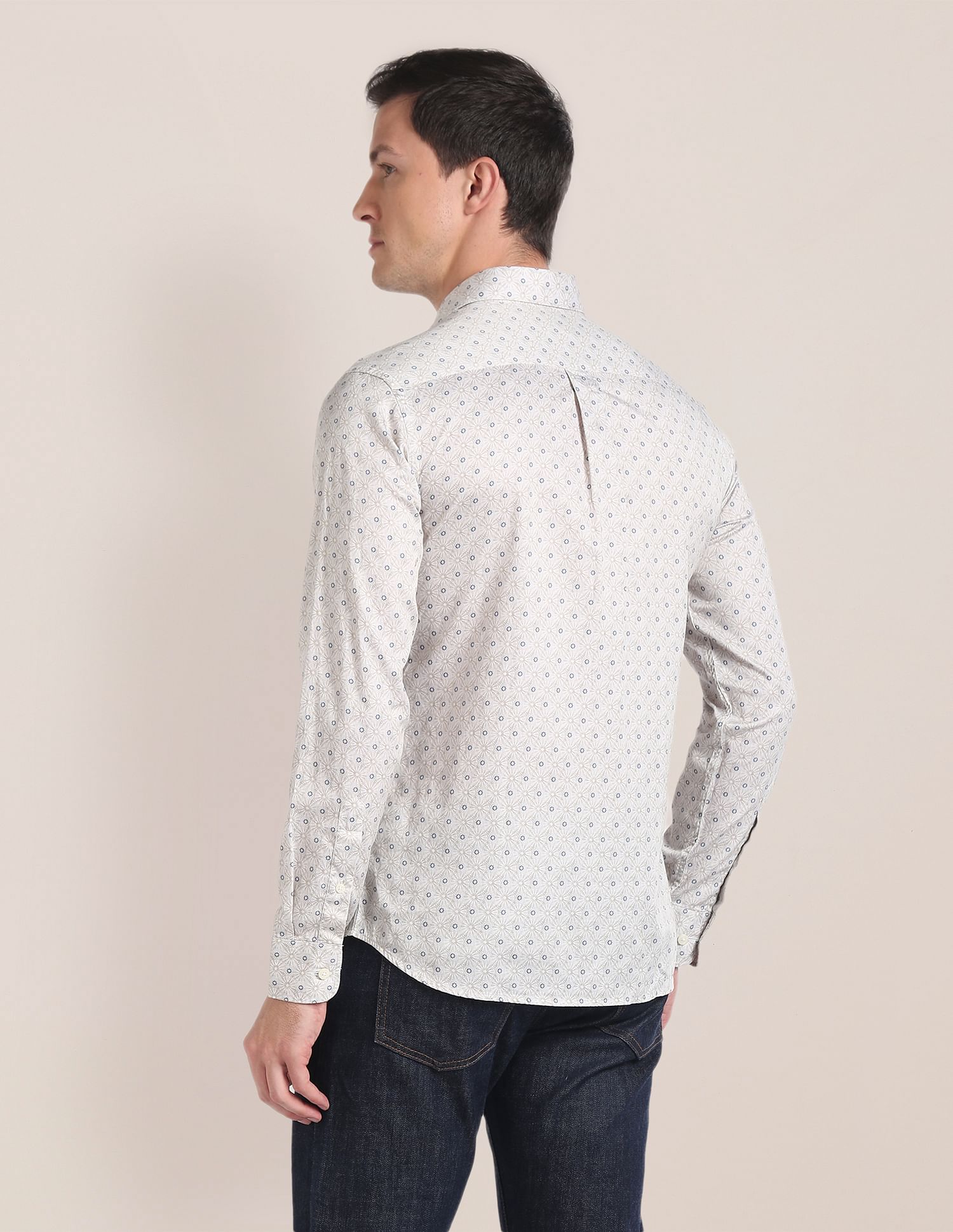 U.S. Polo Assn. Cotton Satin Floral Shirt
