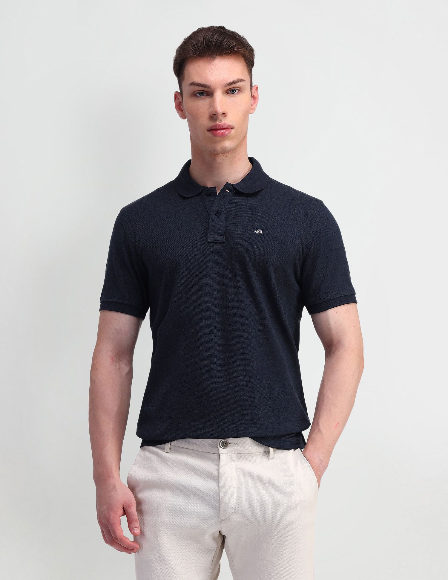 Arrow Sports Solid Regular Fit Polo Shirt