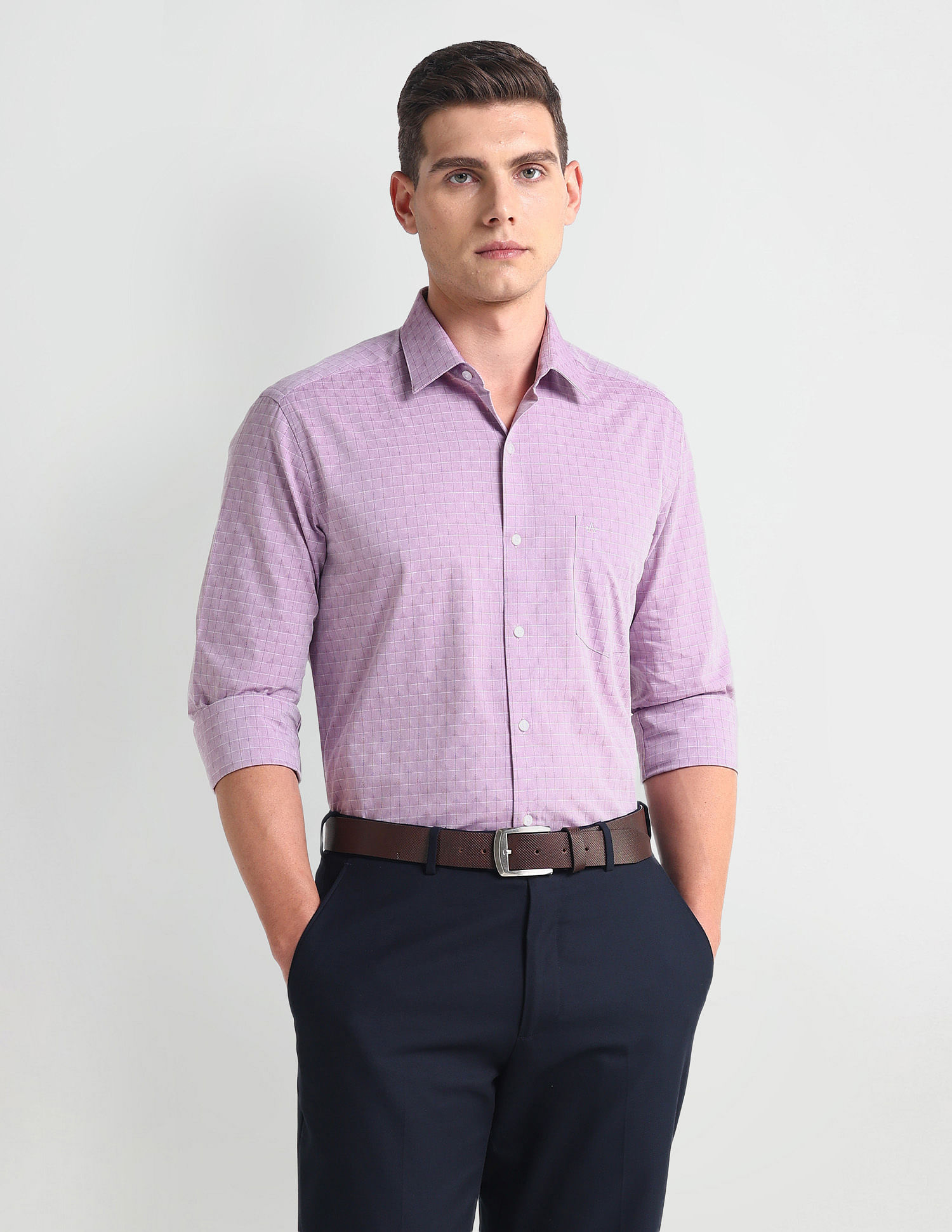 Arrow Manhattan Slim Fit Check Shirt