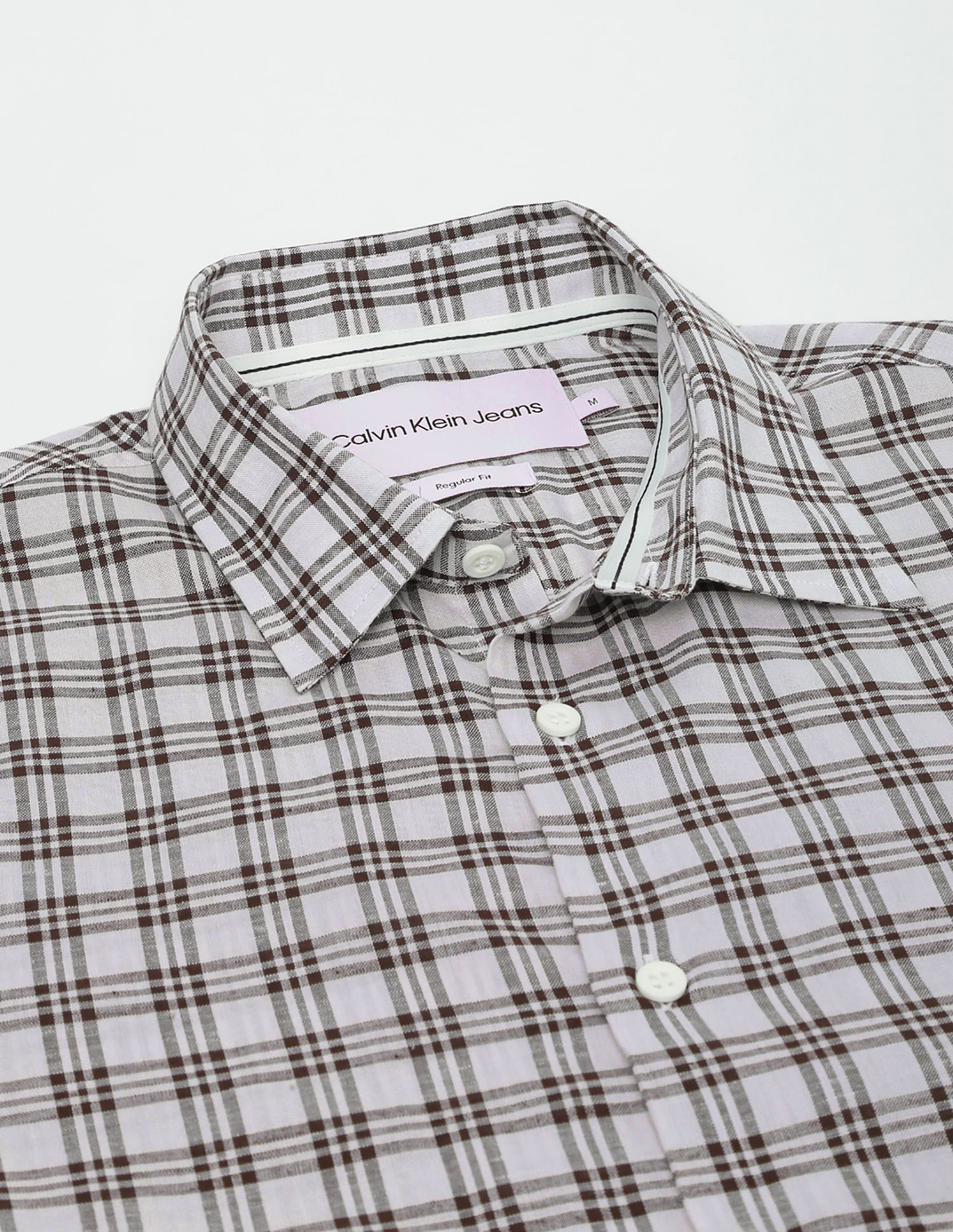 Calvin Klein Jeans Tartan Check Linen Shirt