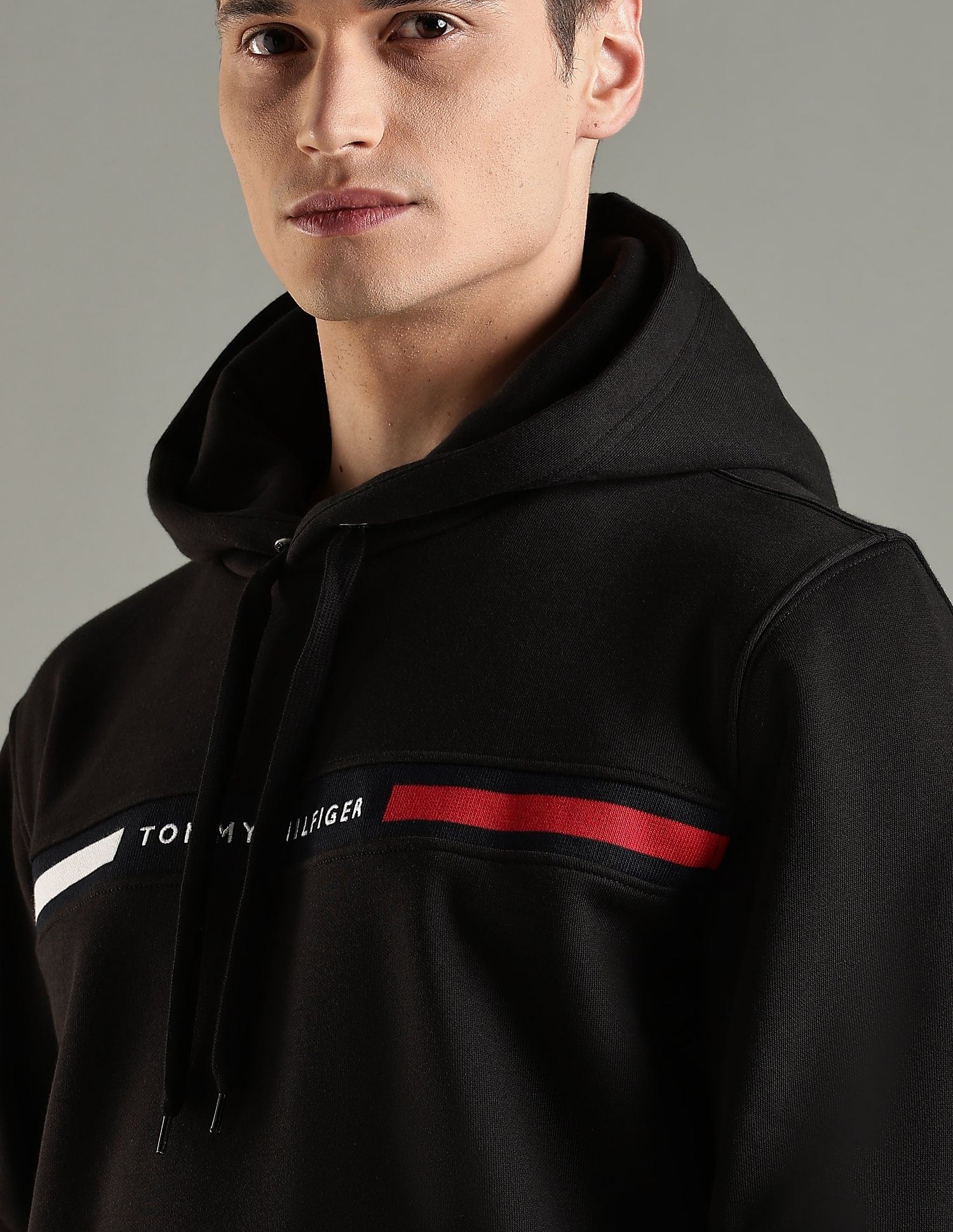 Tommy Hilfiger Embroidered Logo Regular Fit Cotton Sweatshirt
