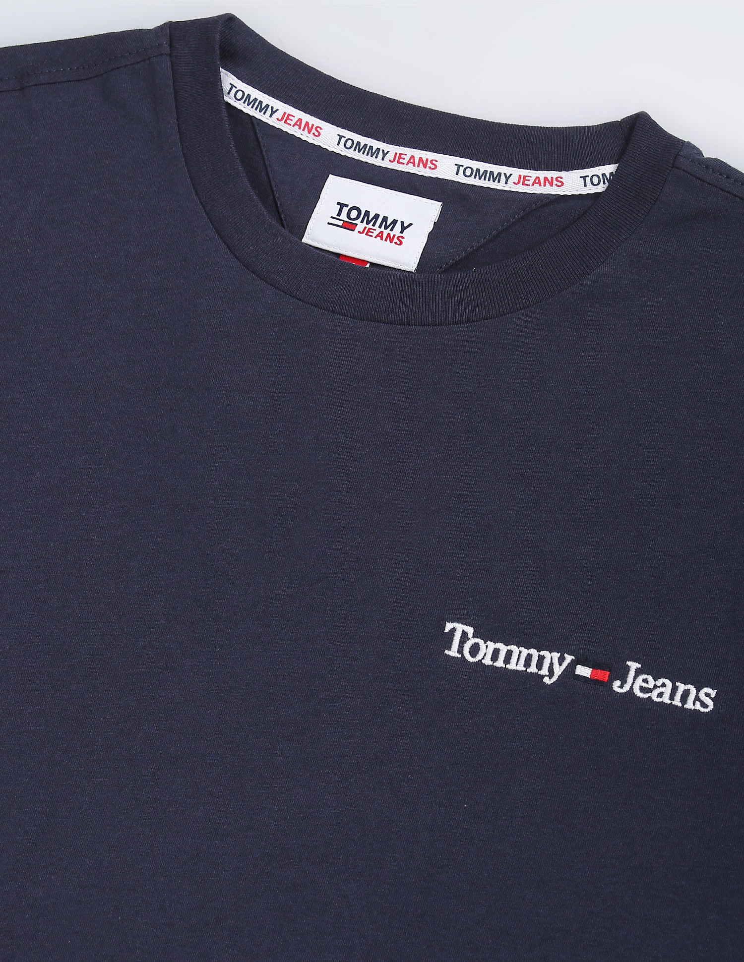 Tommy Hilfiger Transitional Cotton Linear Crew Neck T-Shirt
