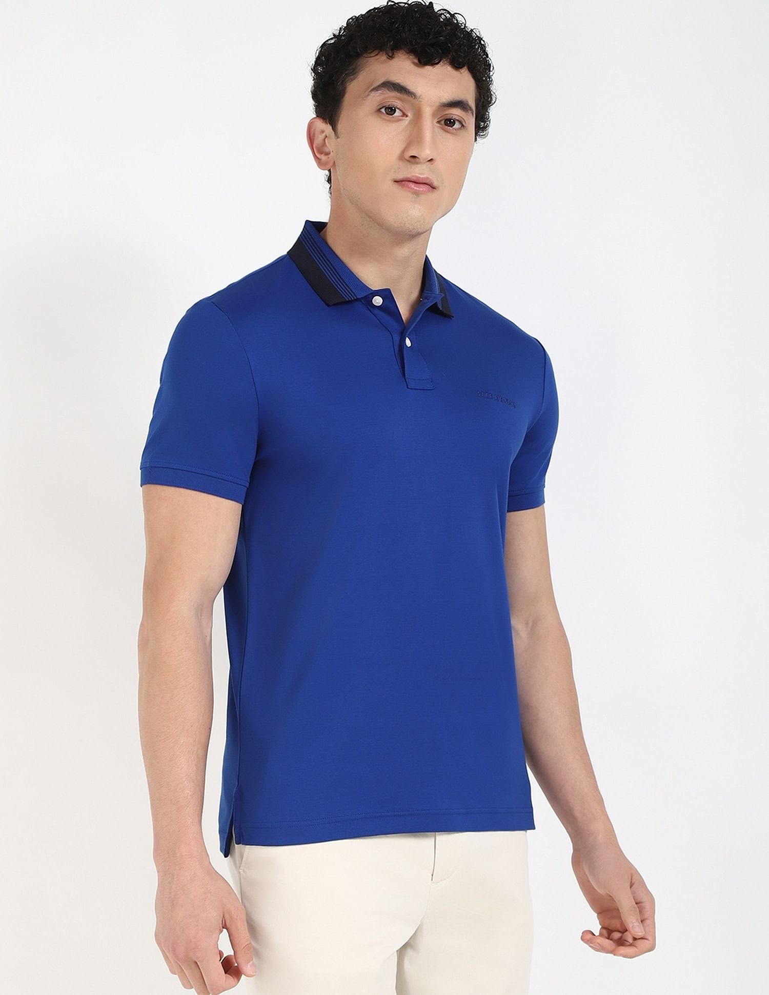 Tommy Hilfiger Solid Regular-Fit Cotton Polo Shirt