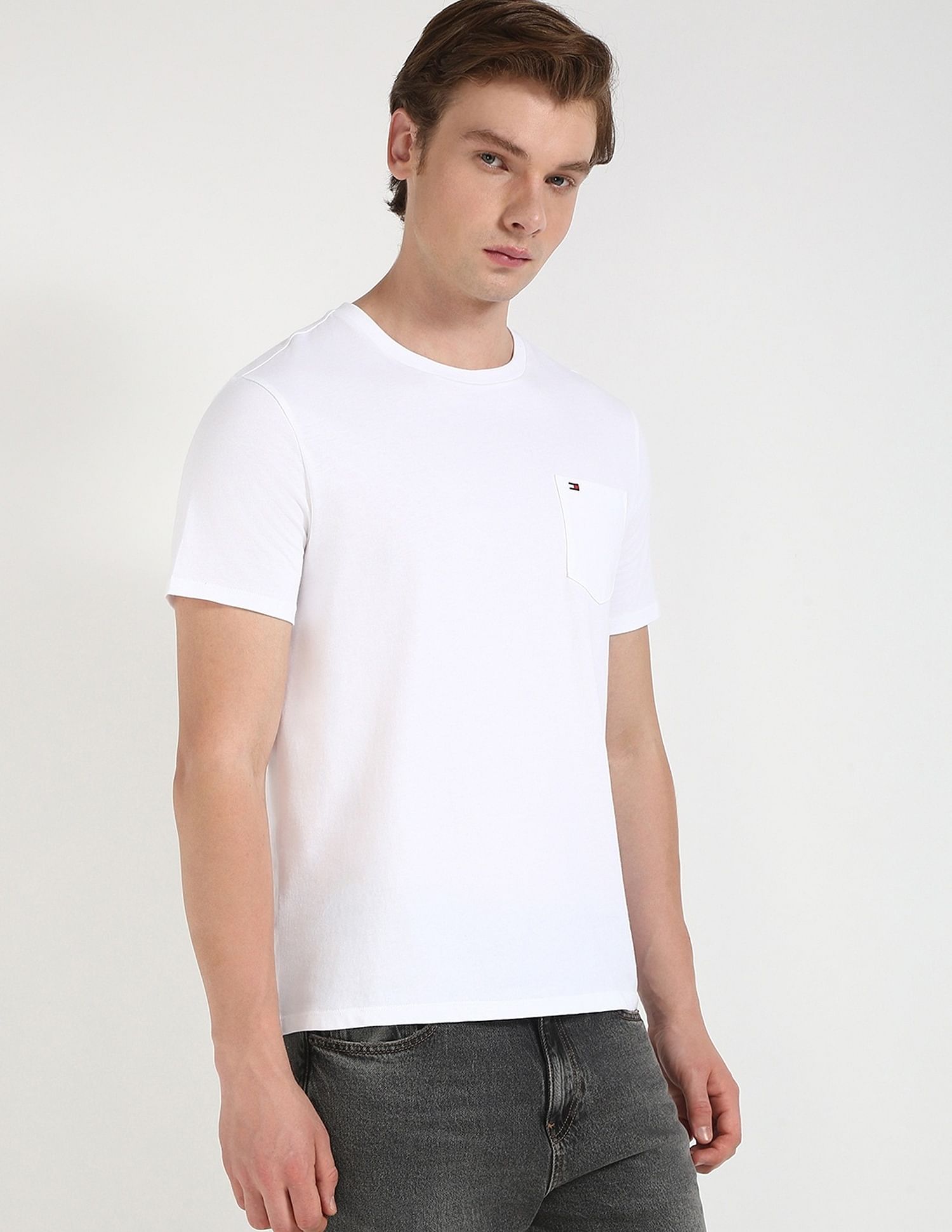 Tommy Hilfiger Solid Regular-Fit Cotton T-Shirt
