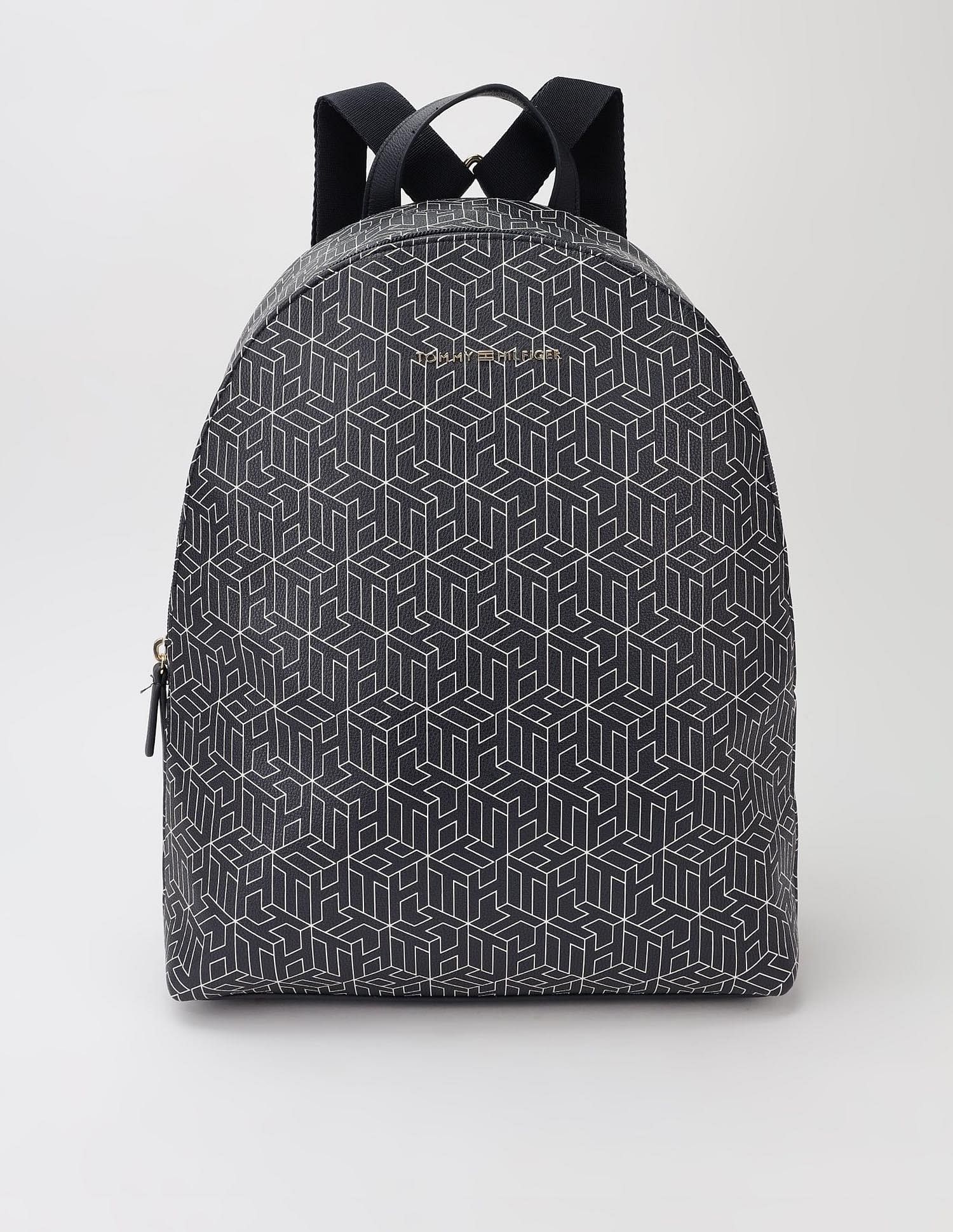 Tommy Hilfiger Logo Blue Pu Backpack