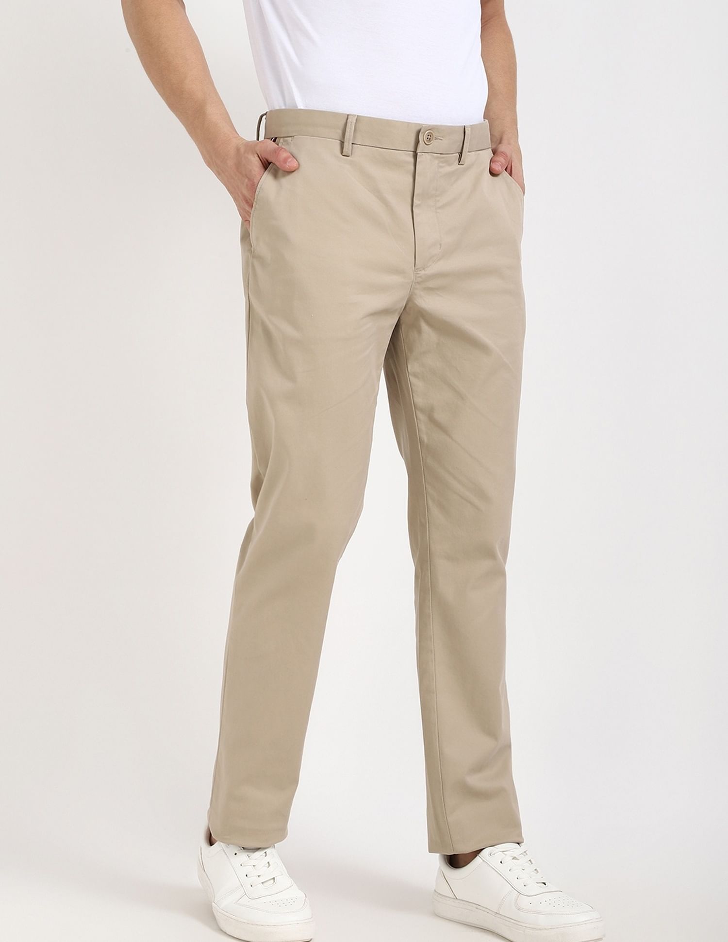 Buy Tommy Hilfiger Relaxed-Fit Solid Mid Rise Chino