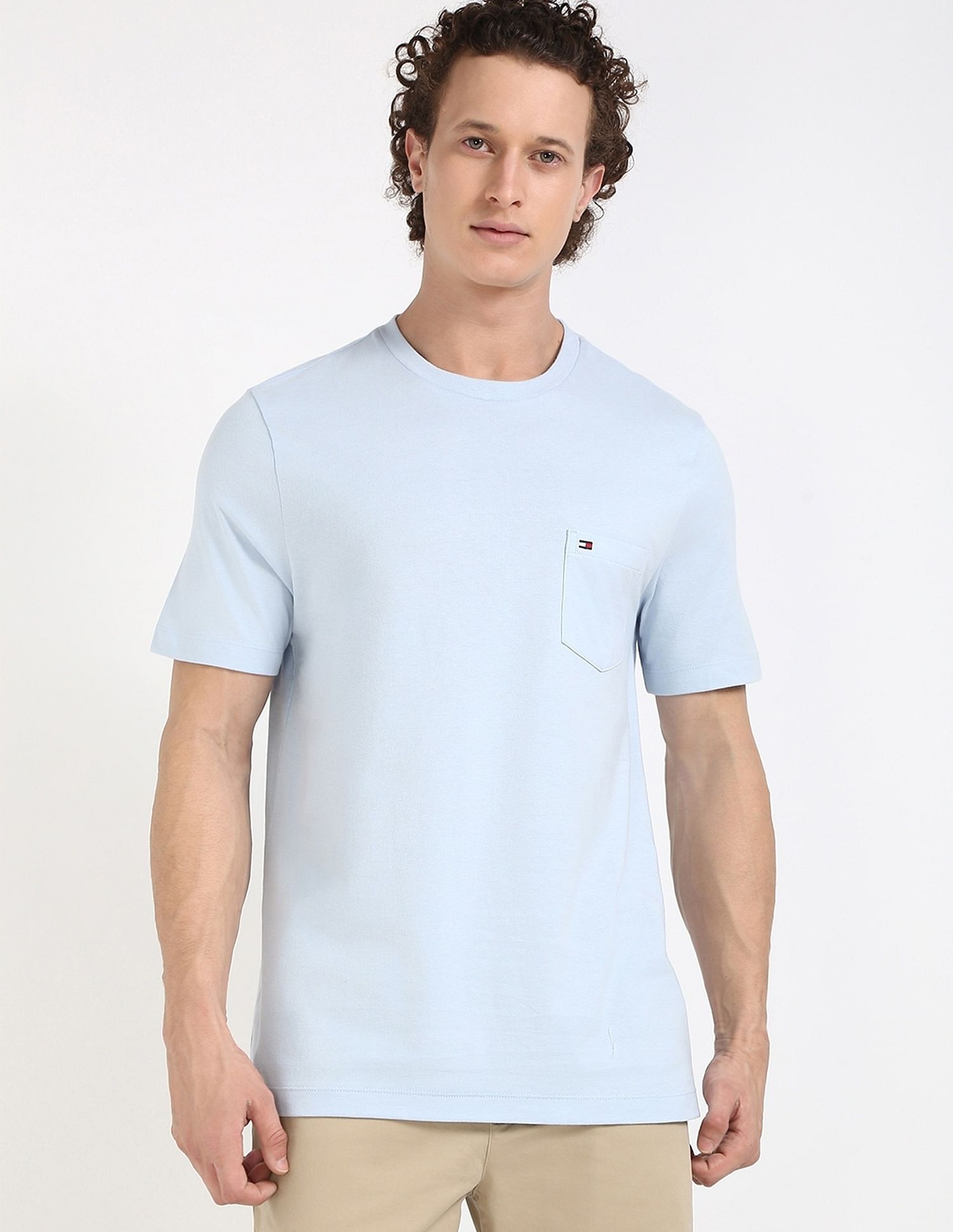 Tommy Hilfiger Solid Regular-Fit Cotton T-Shirt