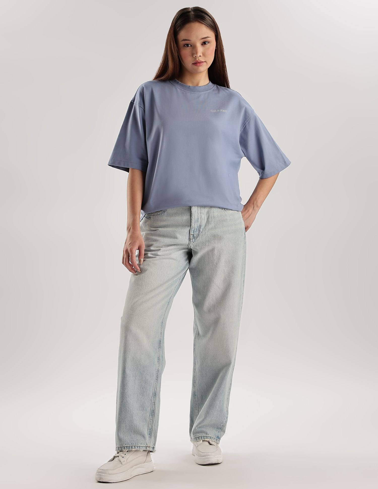 Calvin Klein Jeans Graphic Relaxed-Fit Cotton T Shirt
