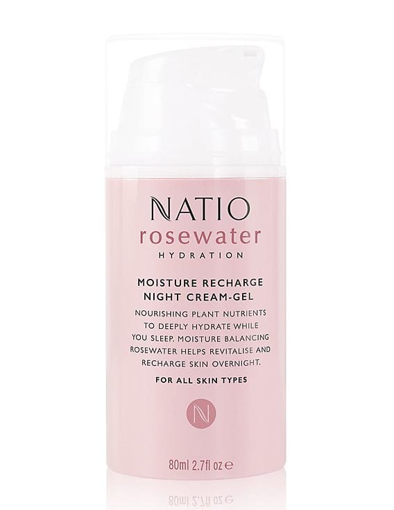 natio rosewater night cream