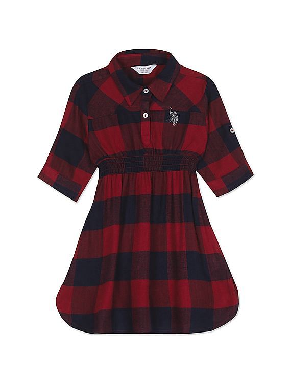 Red Check Shirt Dresses - Buy Red Check Shirt Dresses online in India