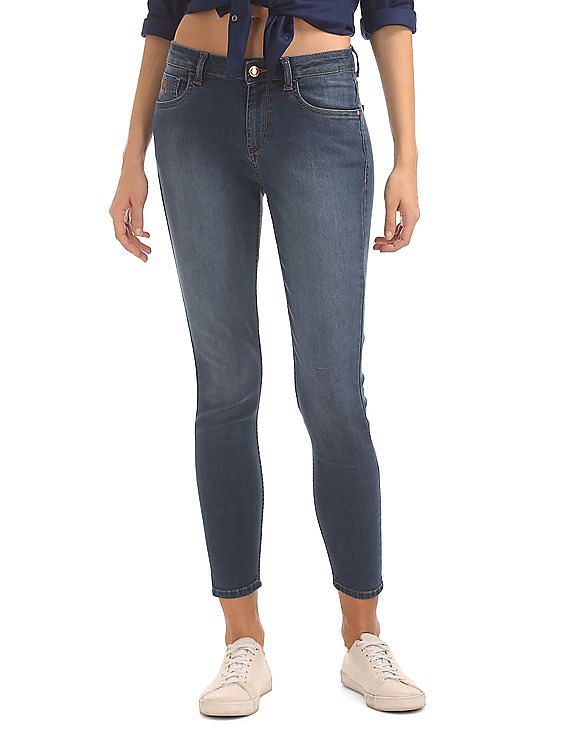 Flying Machine Women Mid Rise Skinny Fit Jeans