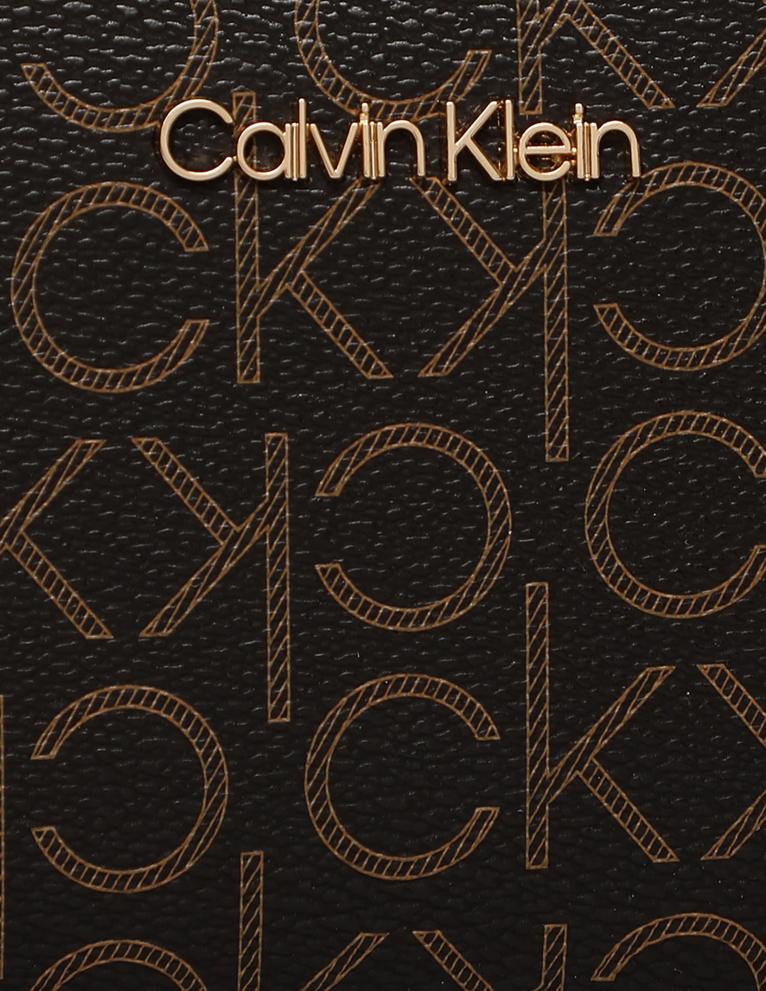 Calvin Klein Embossed Monogram Logo Zip-Around Wallet – FashOnFire