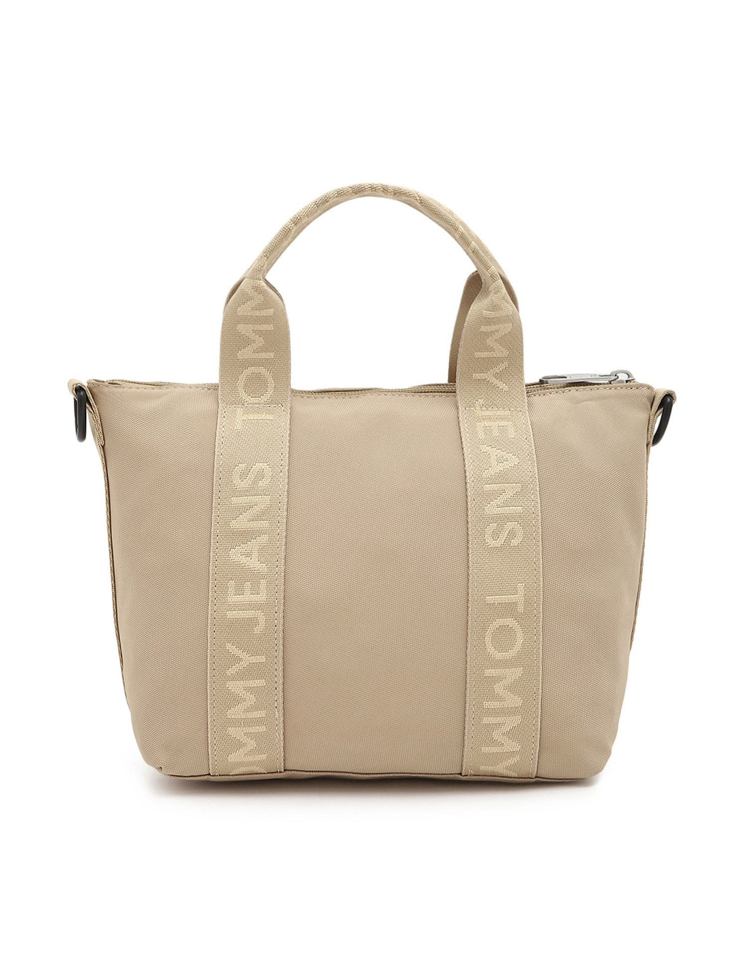 Tommy Hilfiger Solid Polyester Tote Bag