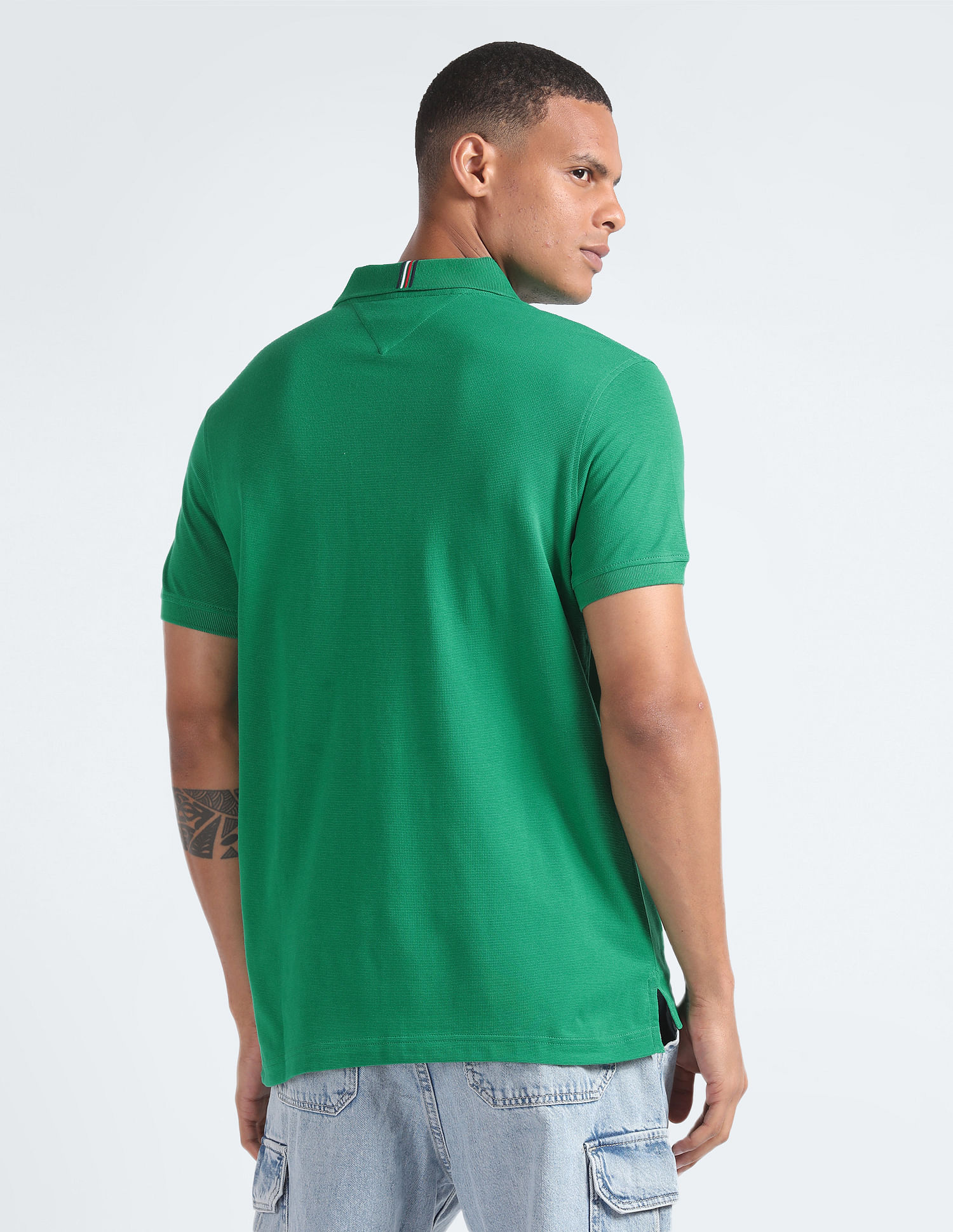Tommy Hilfiger Brand Stripe Sustainable Polo Shirt