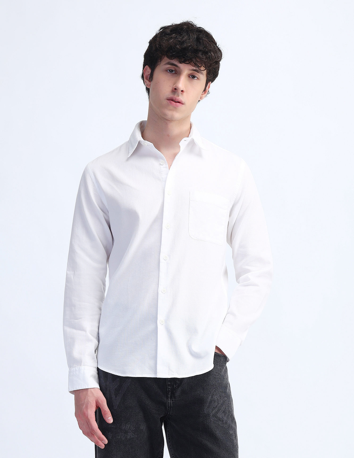 Flying Machine Slim Fit Cotton Shirt