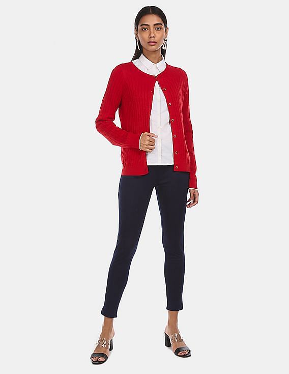 tommy hilfiger women's red sweater