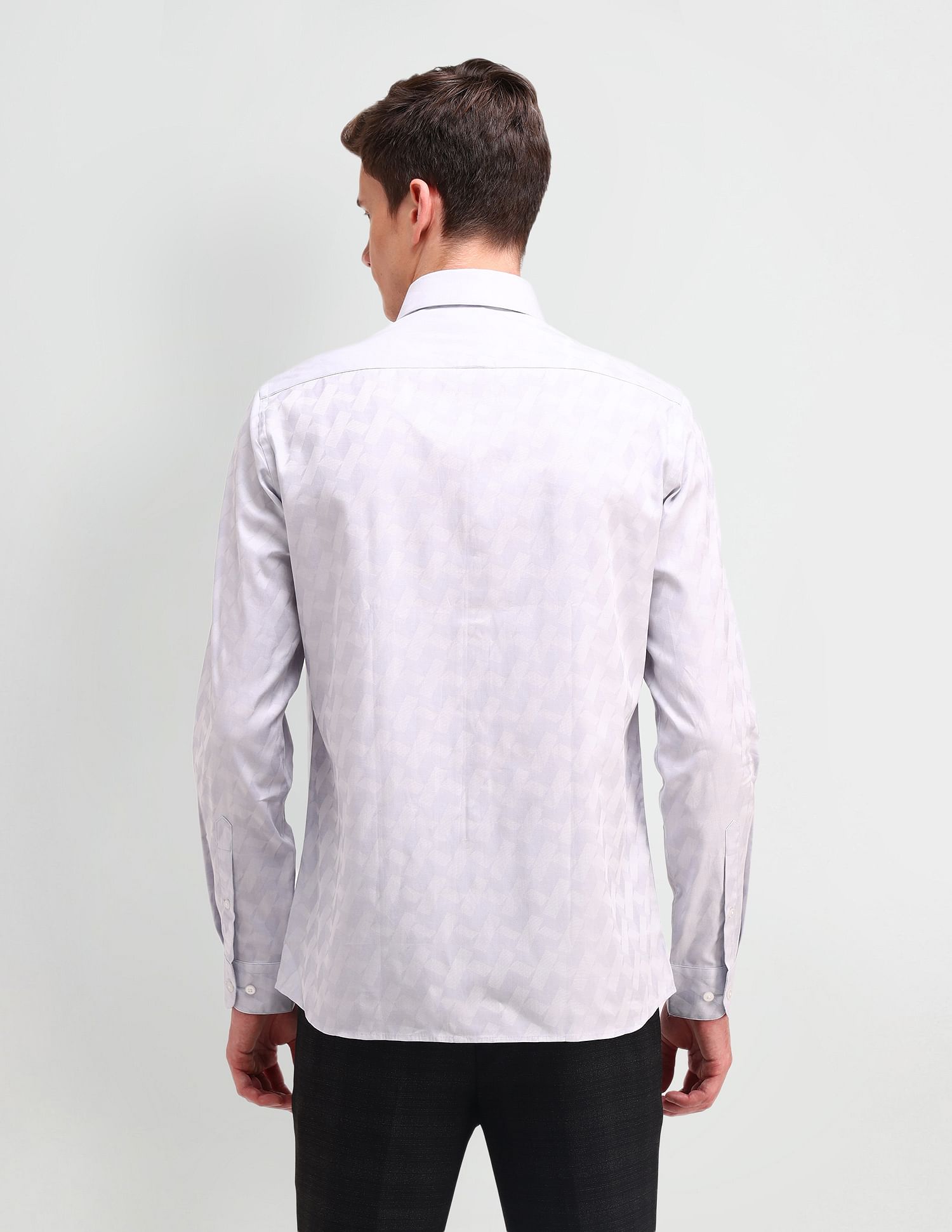 Arrow Newyork Slim Fit Jaquard Shirt