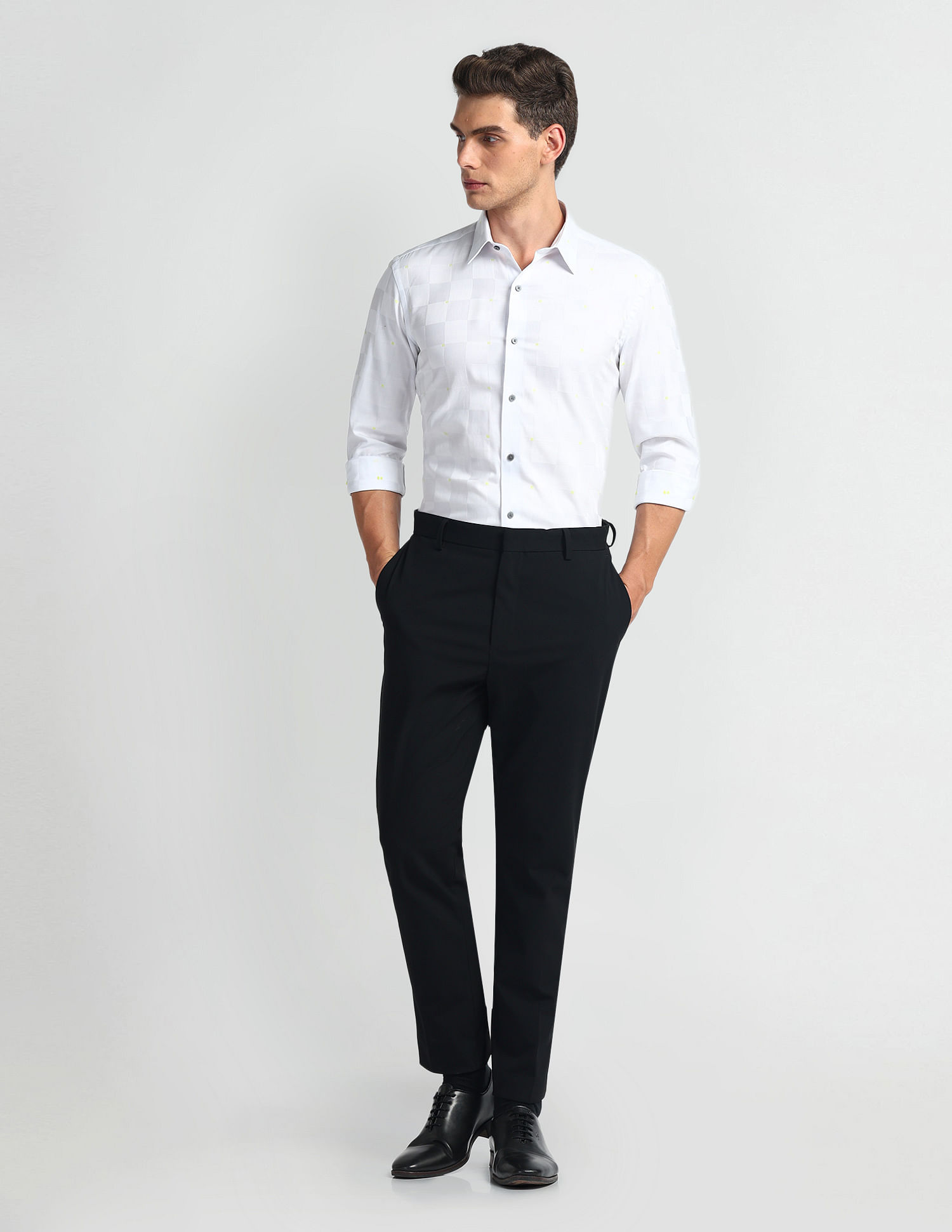 Arrow Newyork Manhattan Slim Fit Check Shirt