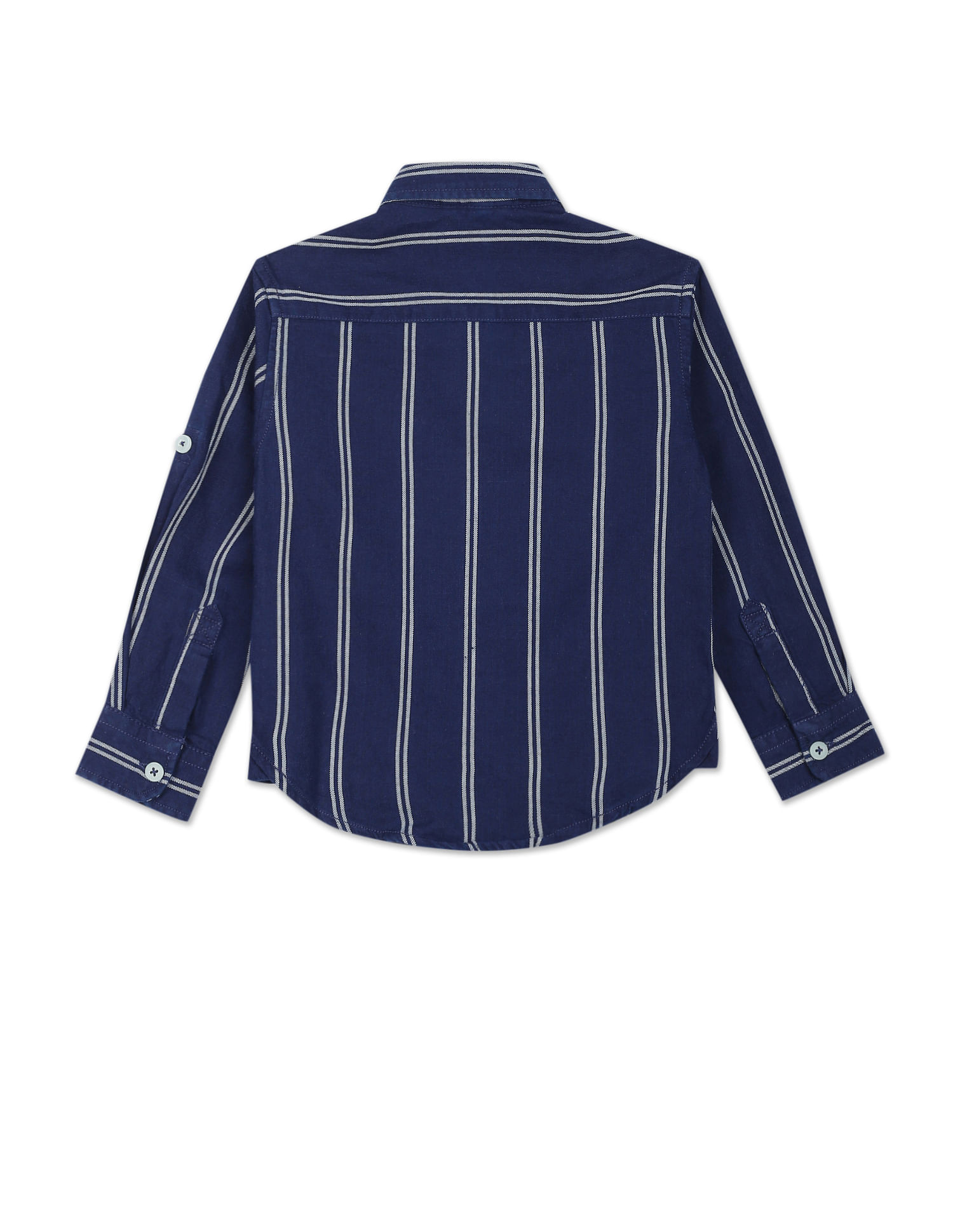 U.S. Polo Assn. Kids Boys Vertical Stripe Cotton Shirt