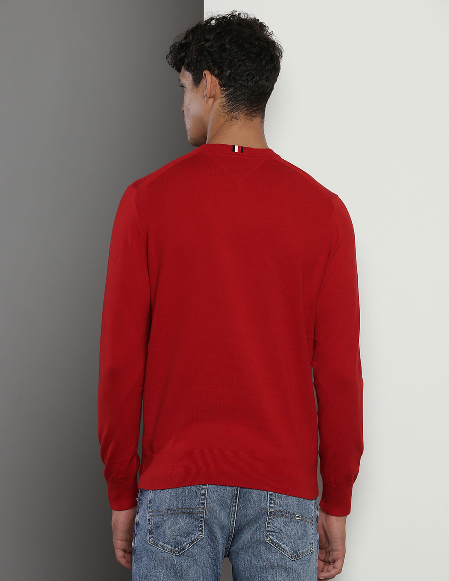 Tommy Hilfiger Crew Neck Solid Sweater