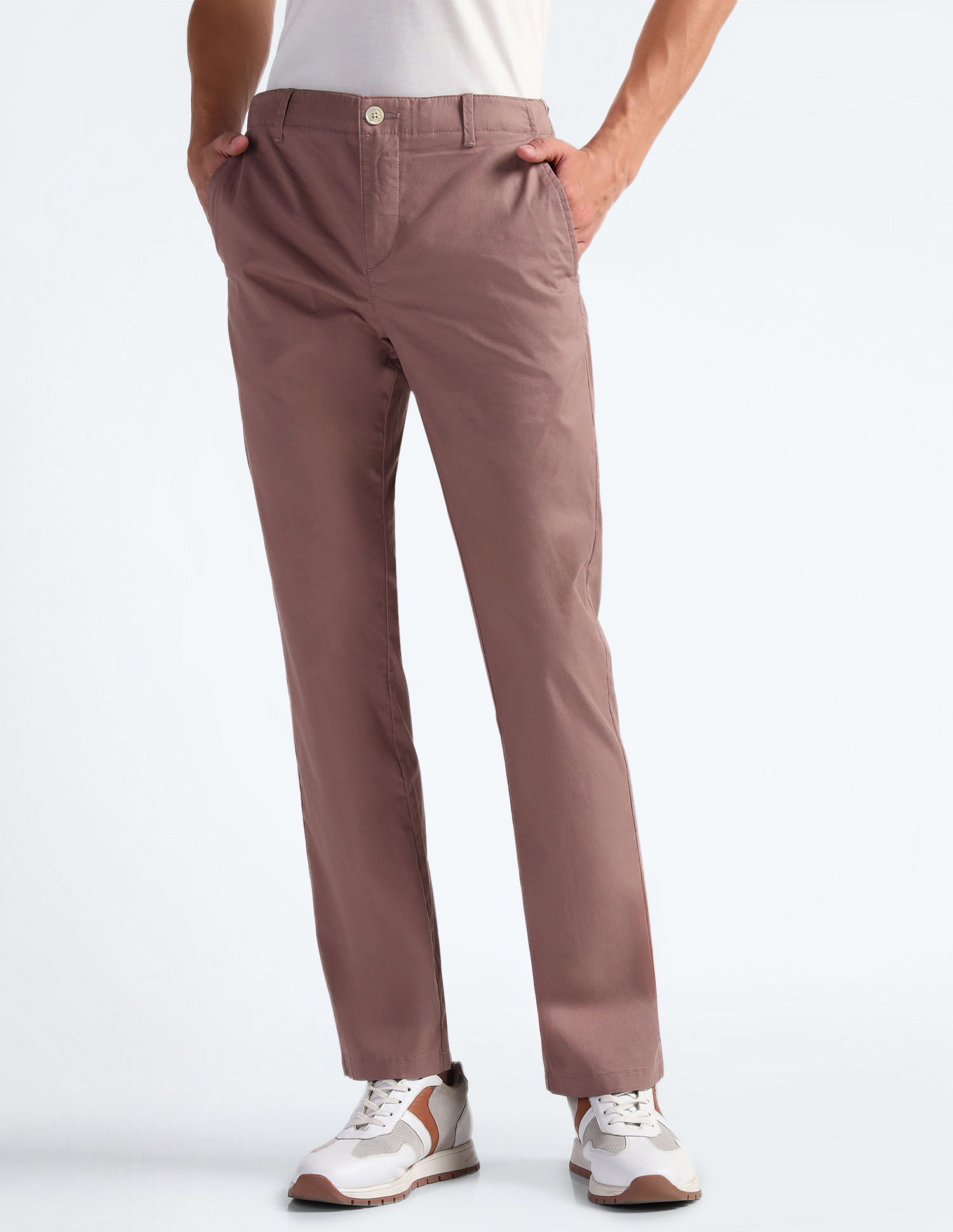 Flying Machine Relaxed Straight Solid Trousers