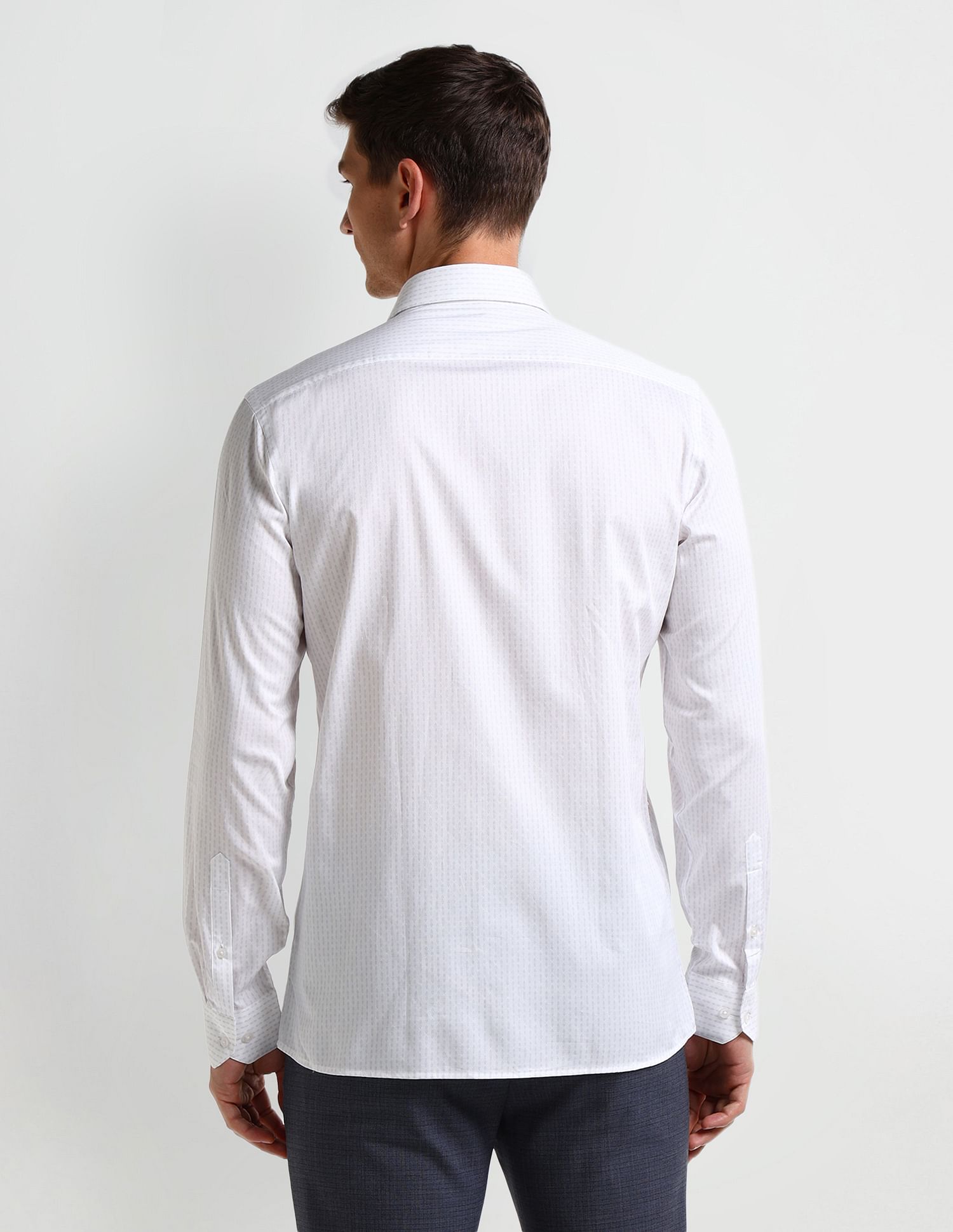 Arrow Manhattan Slim Fit Geometric Print Shirt