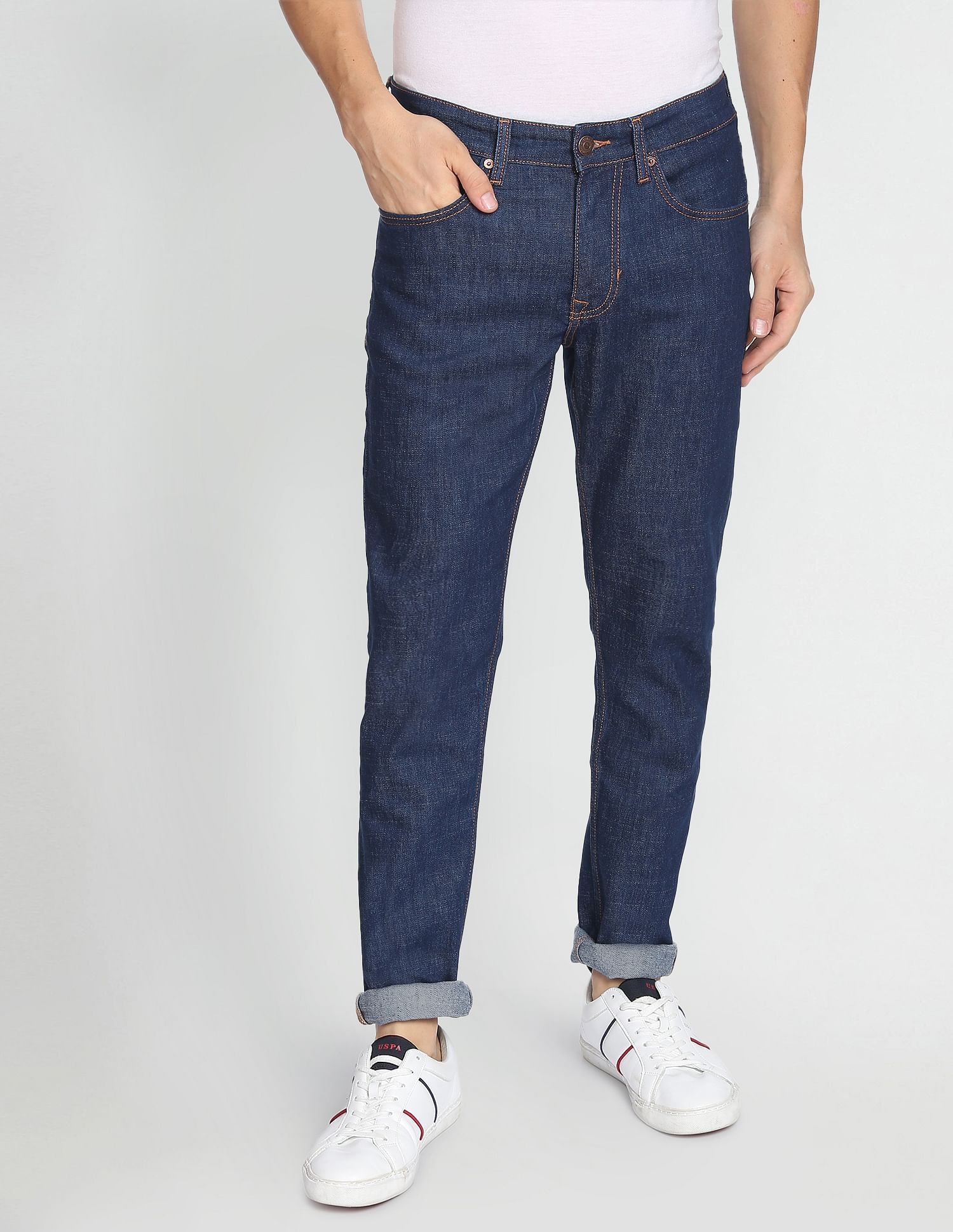 U.S. Polo Assn. Denim Co. Brandon Slim Tapered Fit Blue Jeans