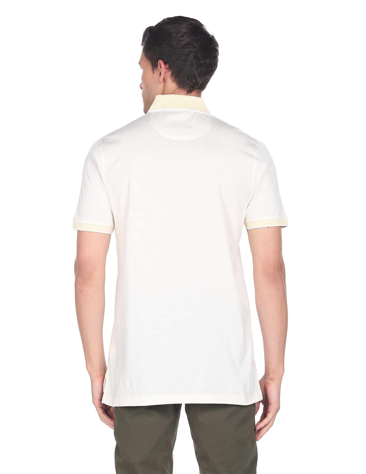 Arrow Mercerised Cotton Jacquard Polo Shirt