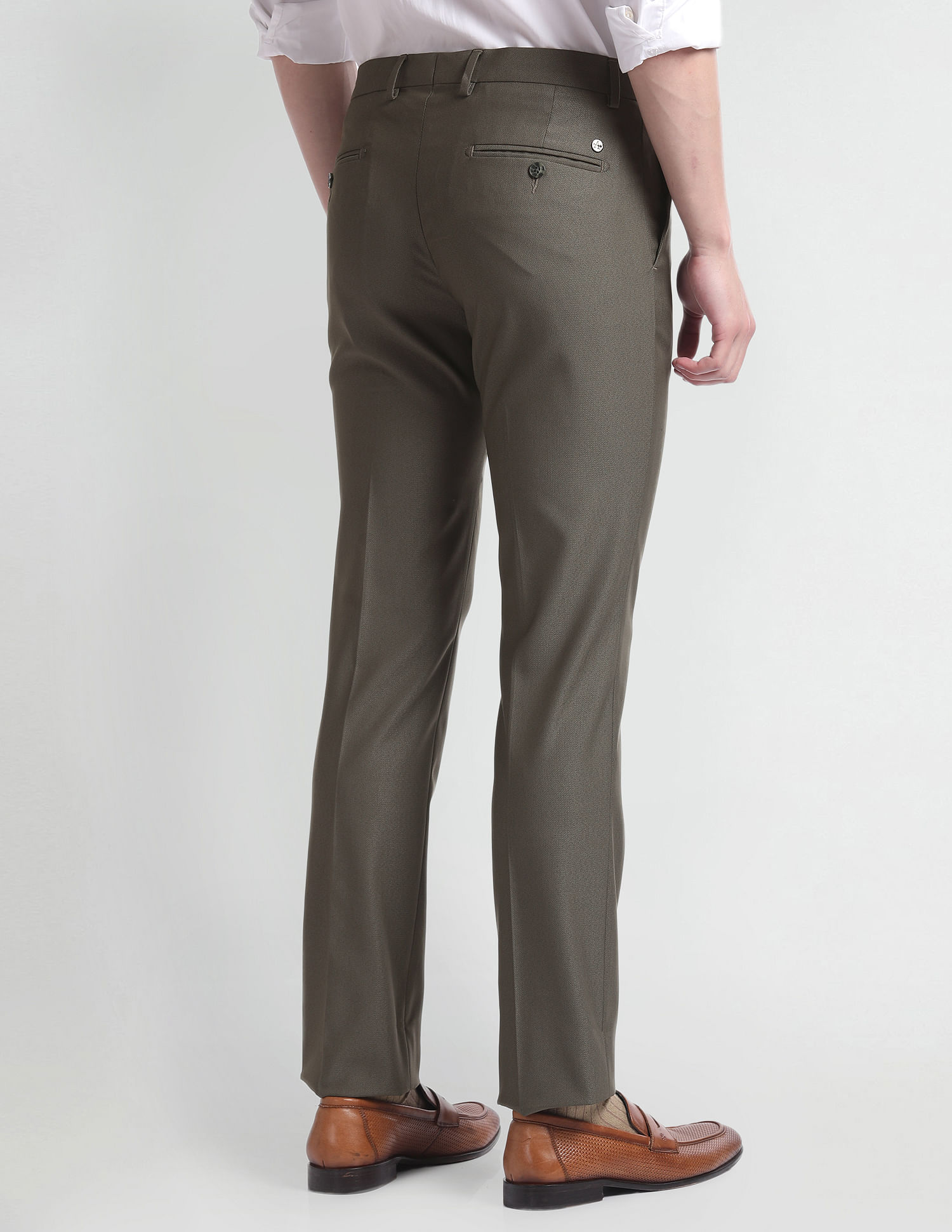 Arrow Slim Fit Smart Flex Trousers