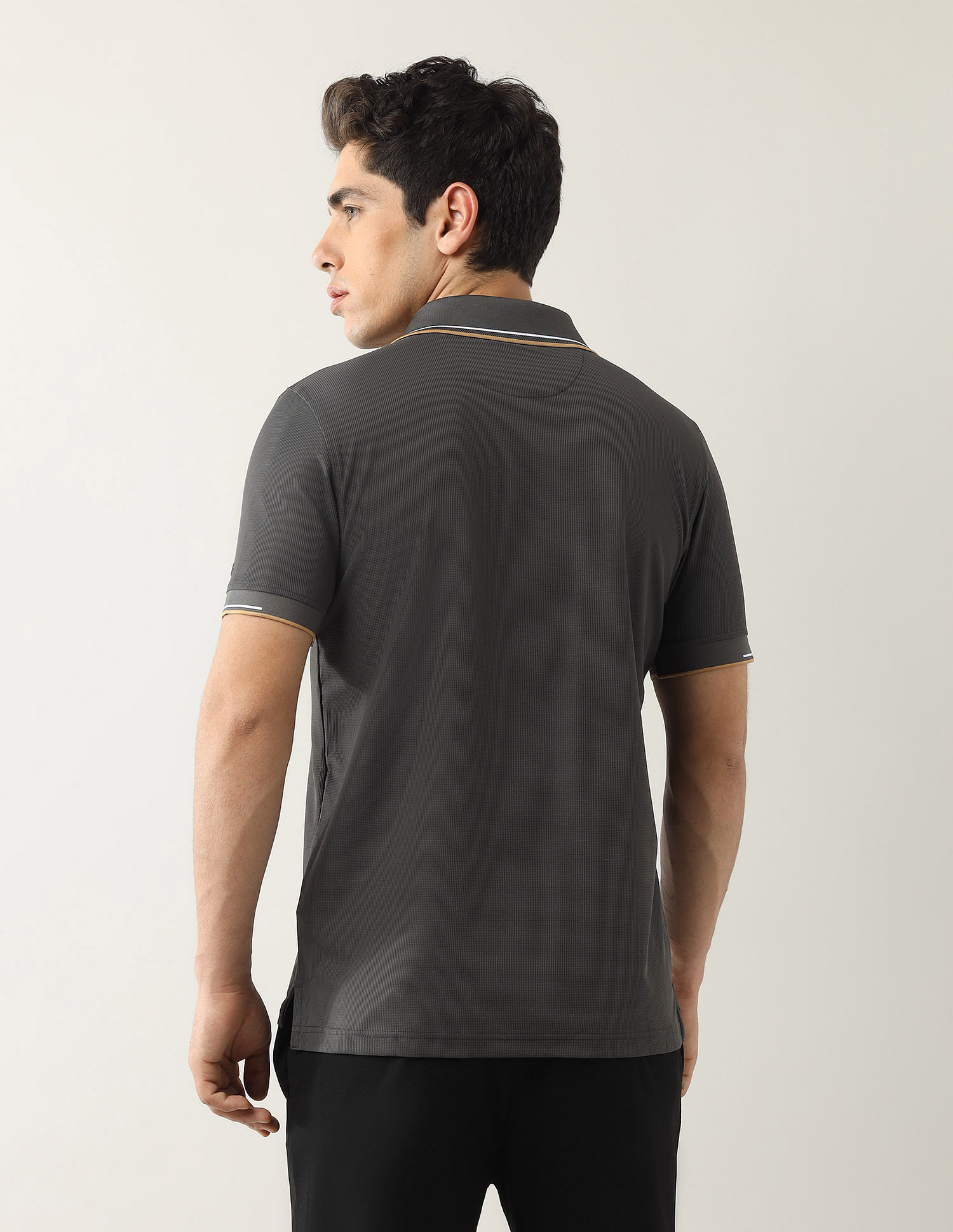 Arrow Textured Regular Fit Polo Shirt