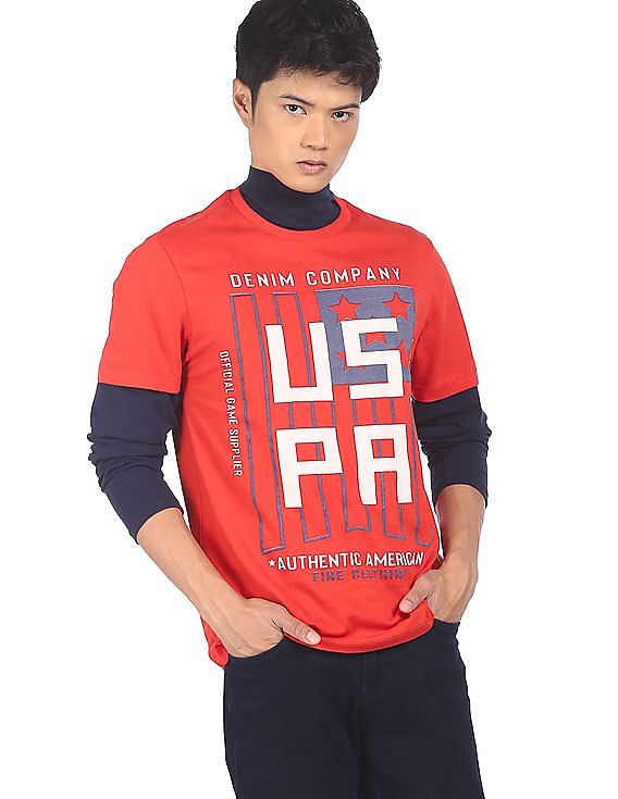 U.S. Polo Assn. Denim Co. Printed Cotton T-Shirt