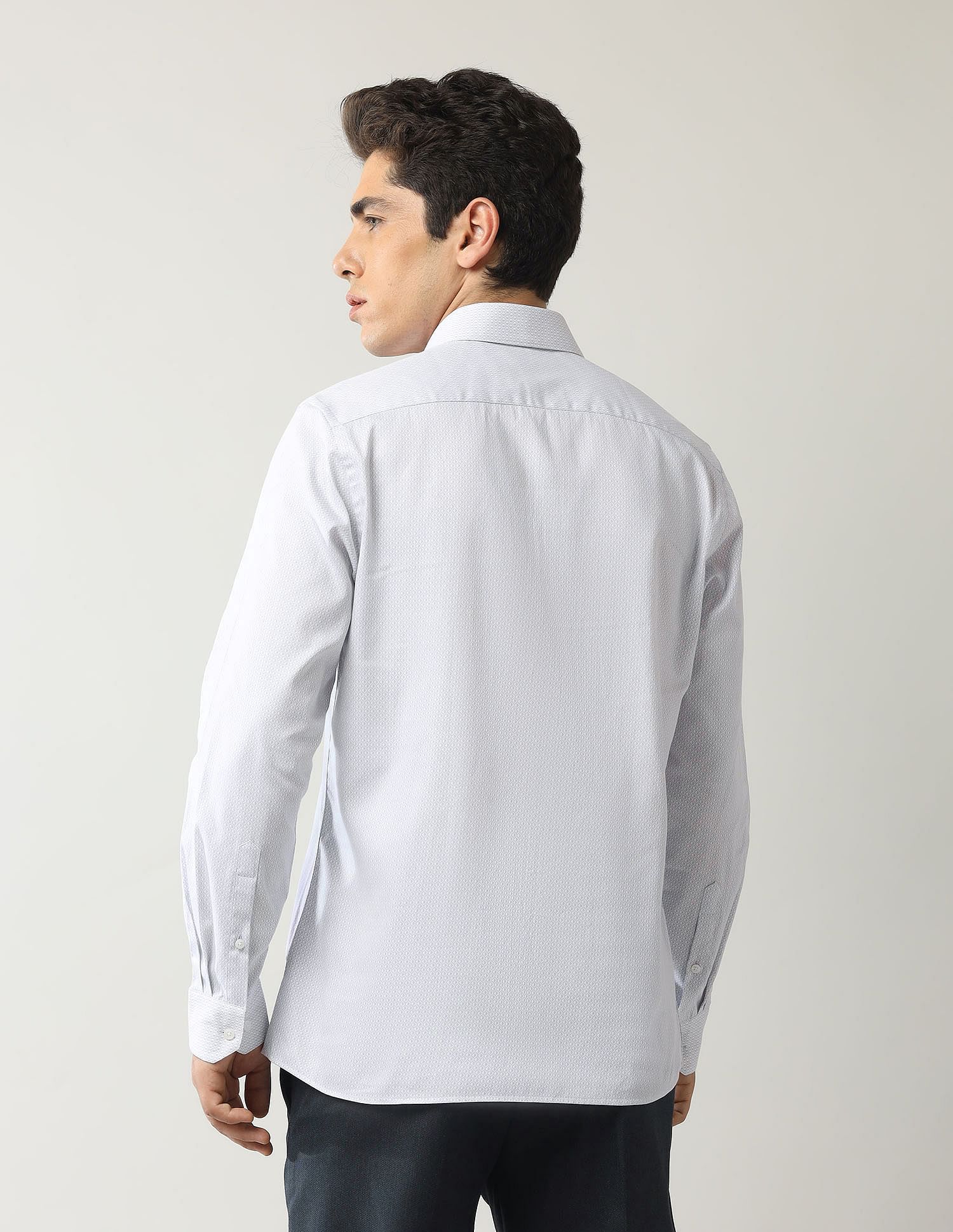 Arrow Geometric Printed Dobby Shirt