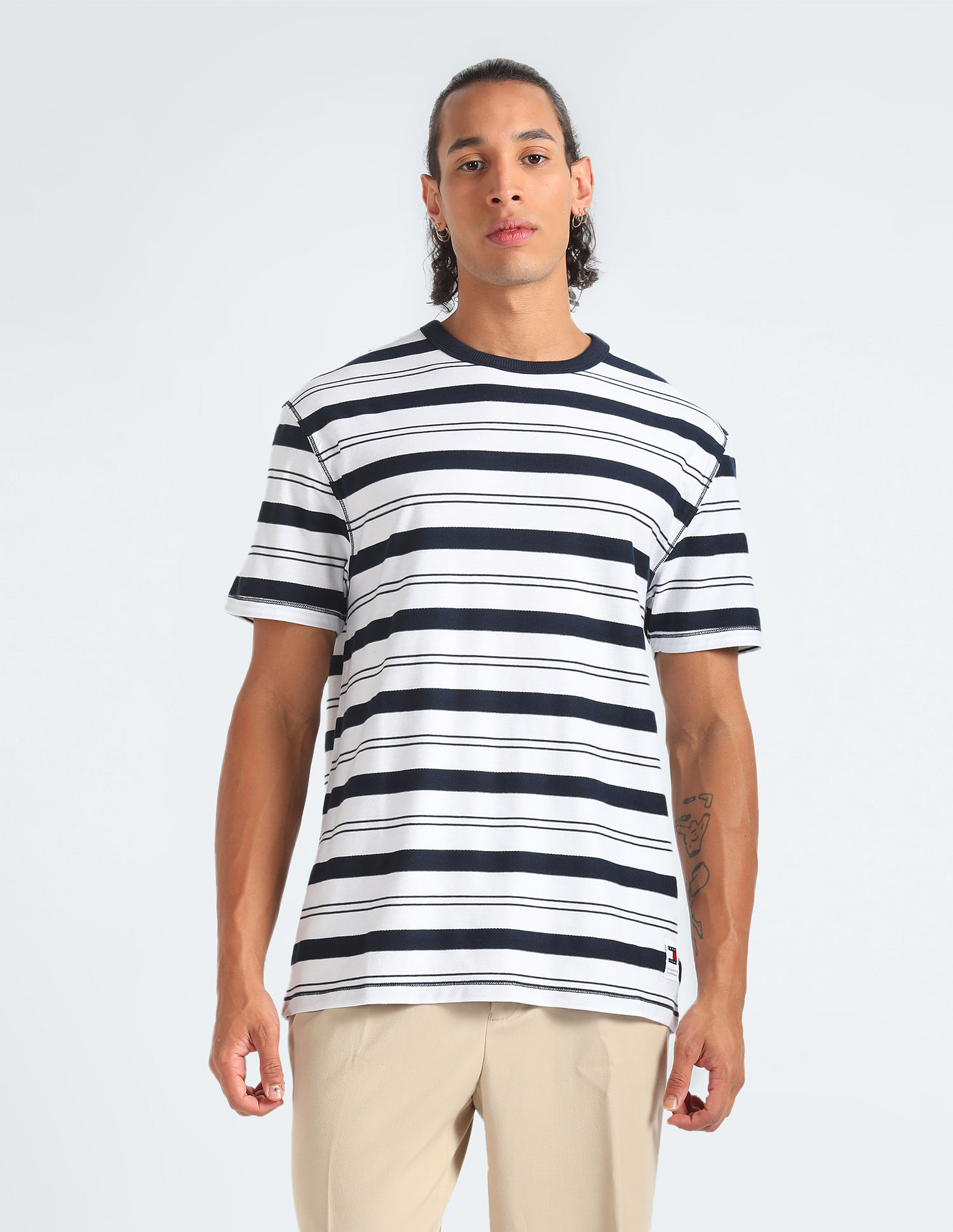 Tommy Hilfiger Transitional Cotton Horizontal Stripe T-Shirt