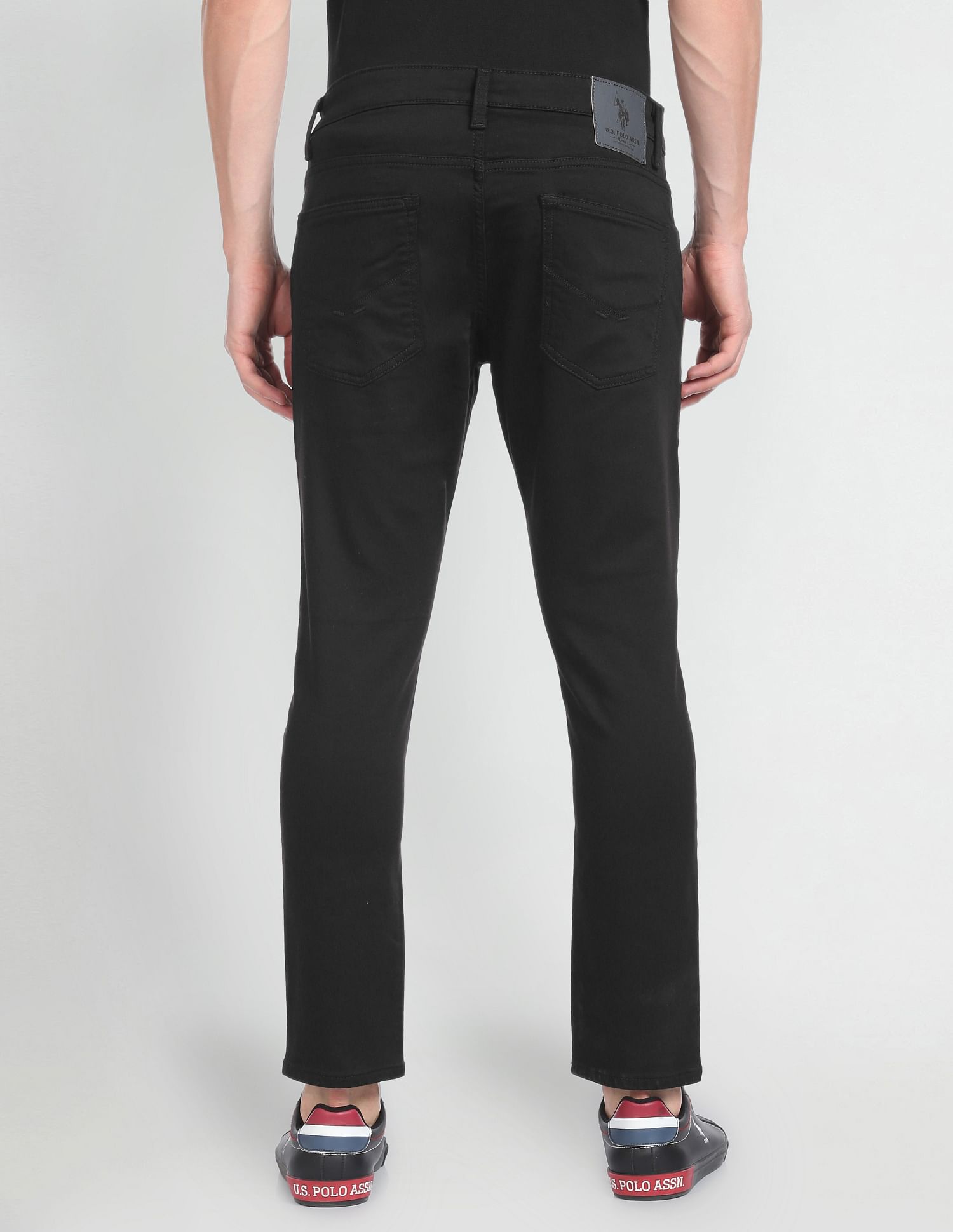 U.S. Polo Assn. Denim Co. Henry Tapered Cropped Fit Black Jeans