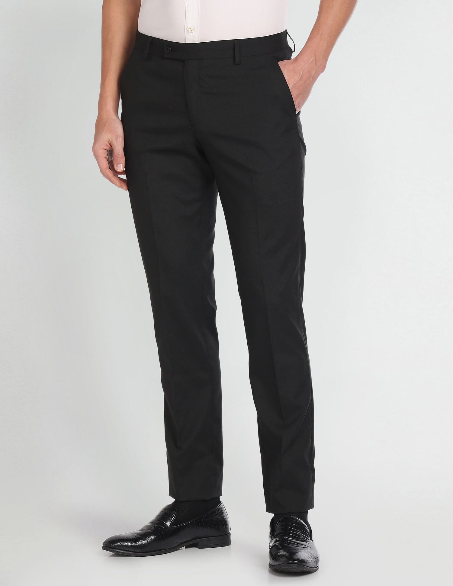 Arrow Mid Rise Check Trousers