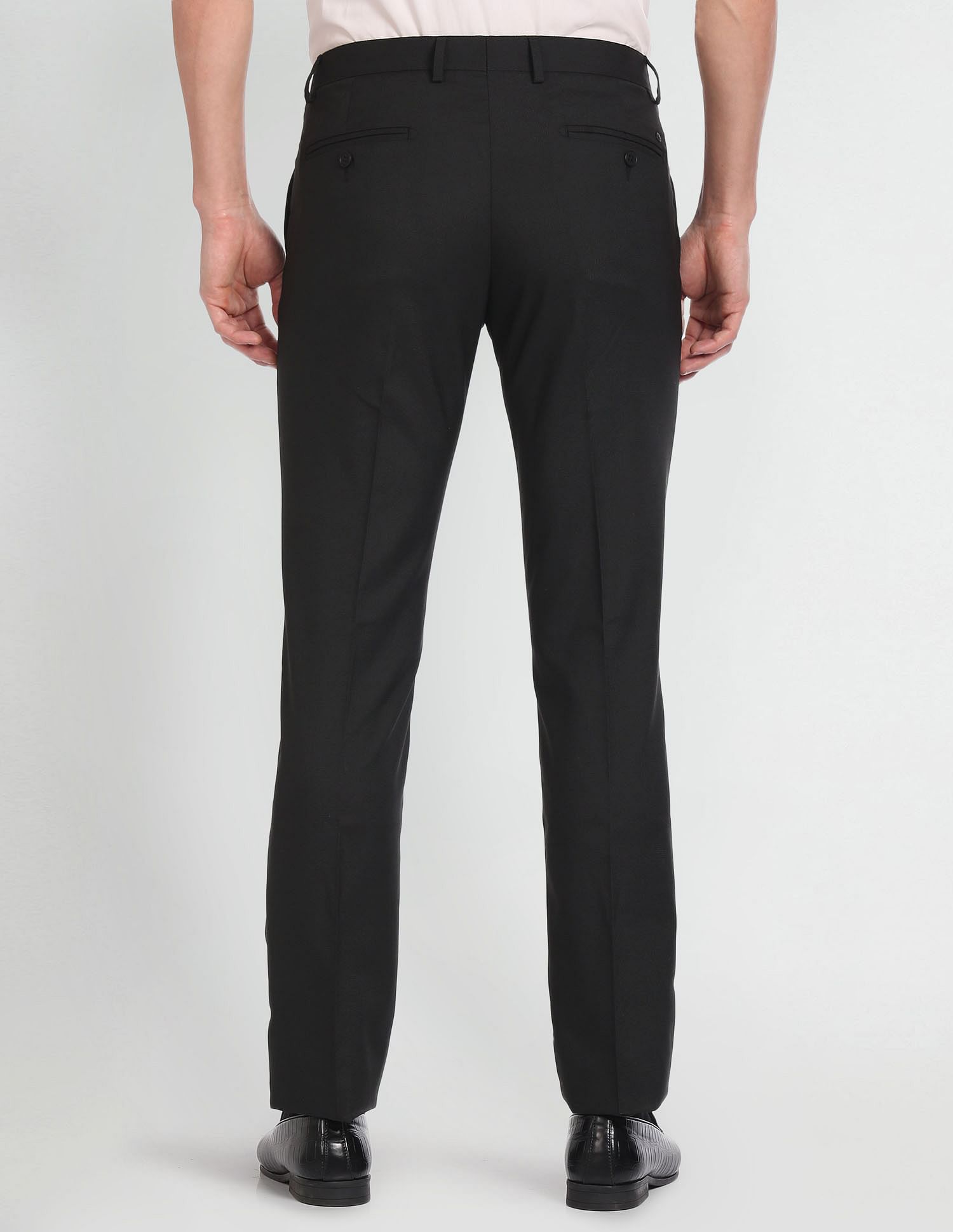 Arrow Mid Rise Check Trousers