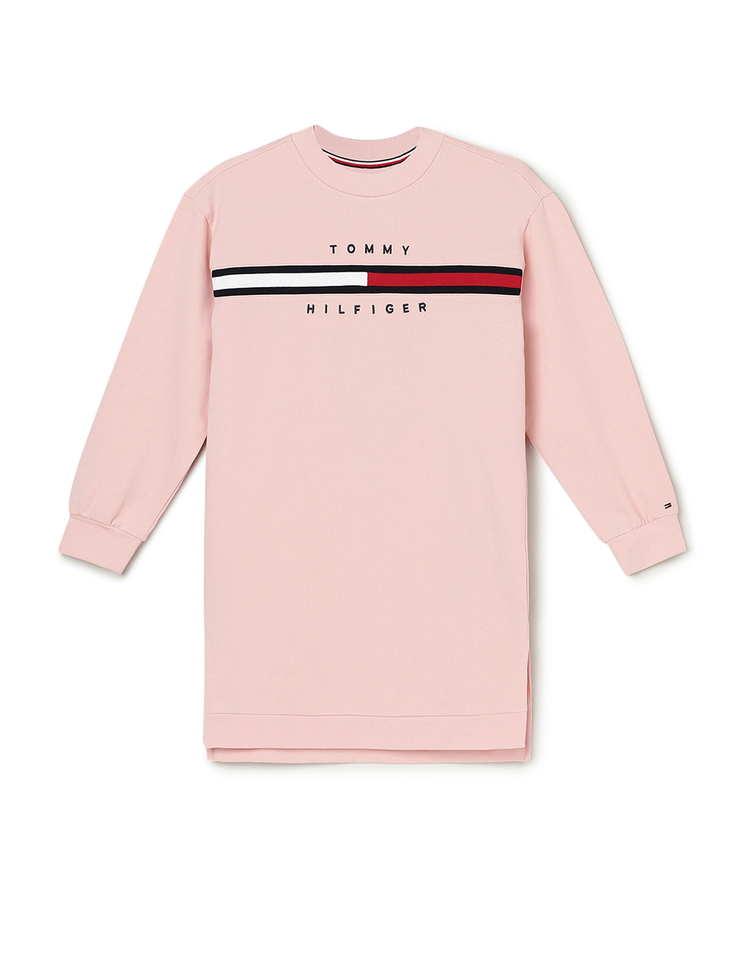 Tommy Hilfiger Kids Girls Ribcord Insert Crewneck Dress