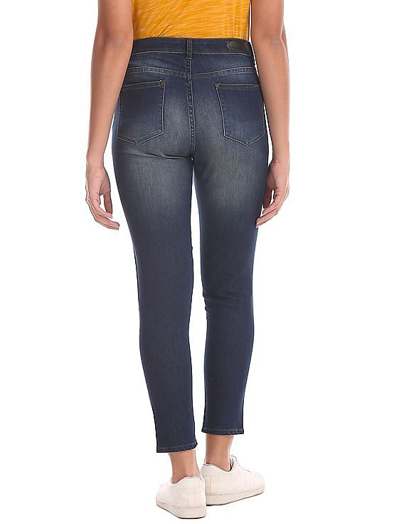 Flying Machine Women Skinny Fit Stone Wash Jeans