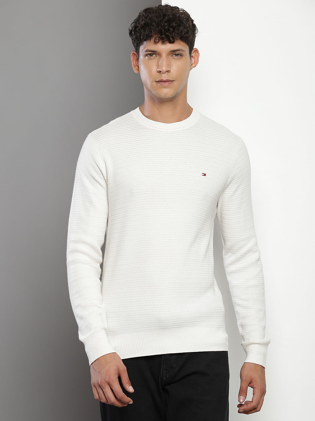 Tommy Hilfiger Crew Neck Structure Sweater